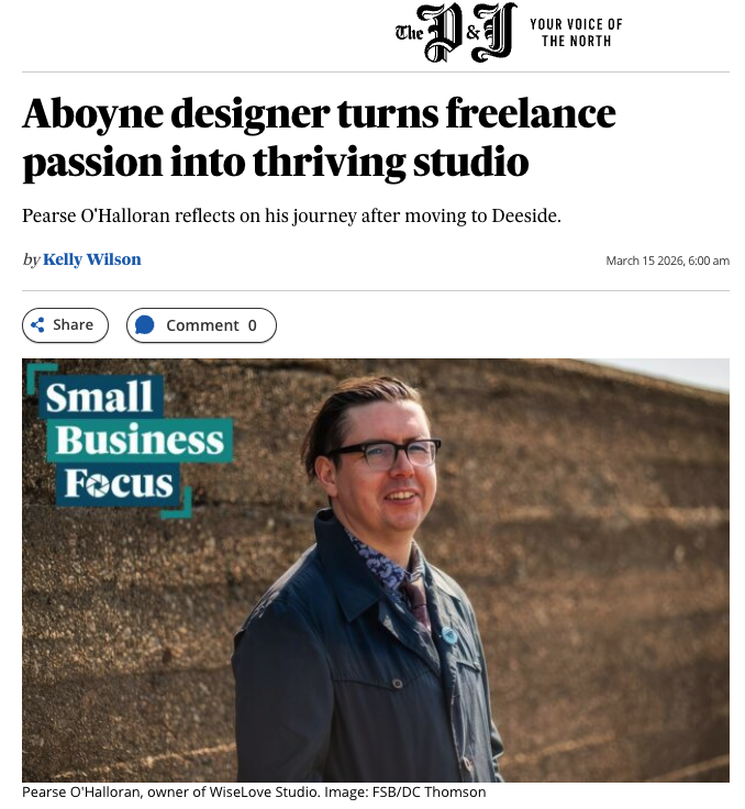 Picture of a the press and jounral feature on WiseLove Studio