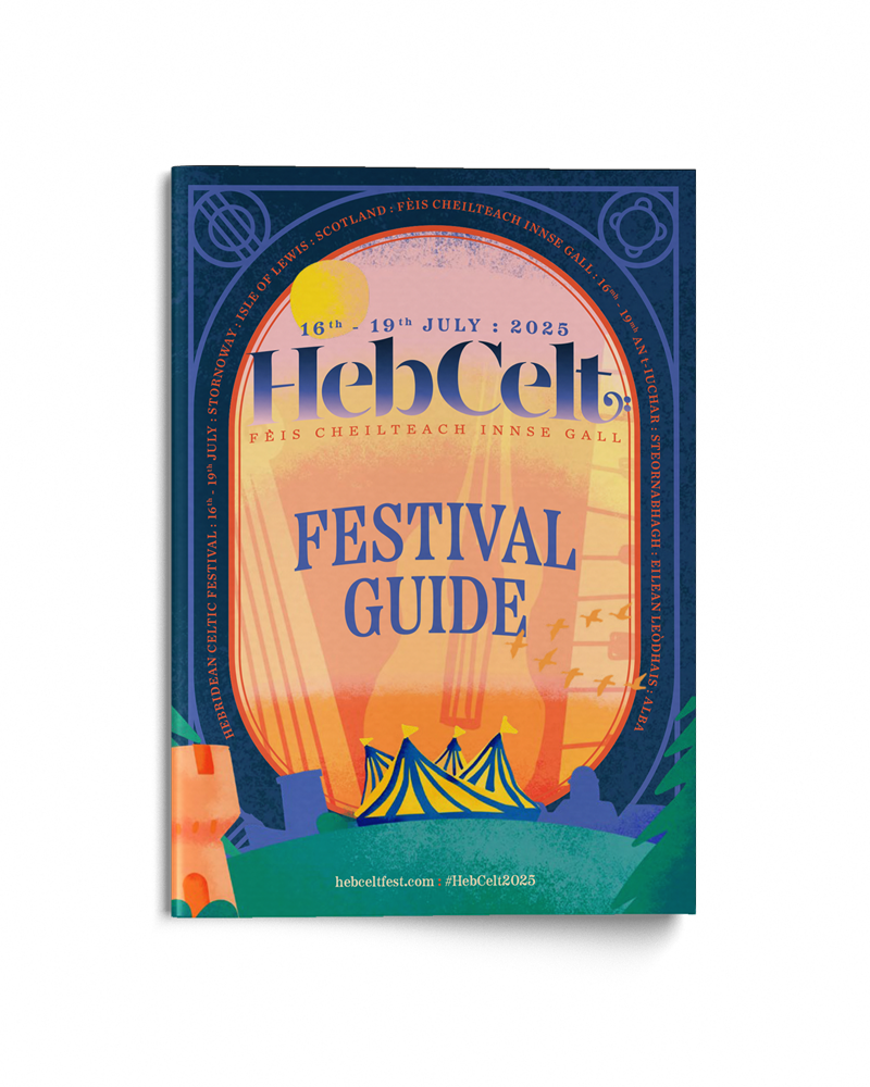HebCelt Festival guide insisde spread as part of editorial design for music festival