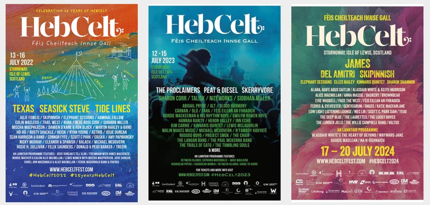 The previous iterations of the HebCelt Poster