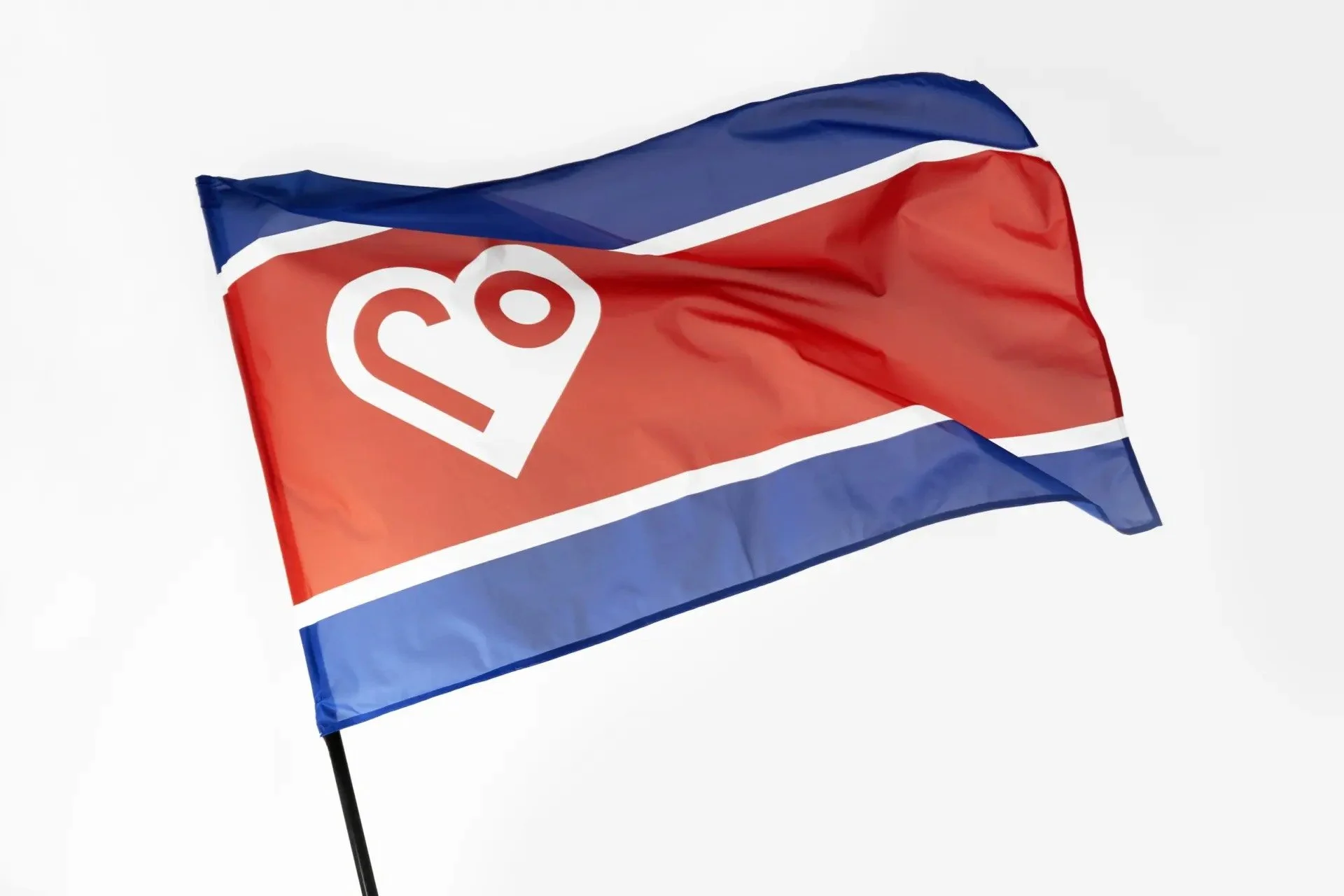 A rebranded North Korea Flag by SNASK