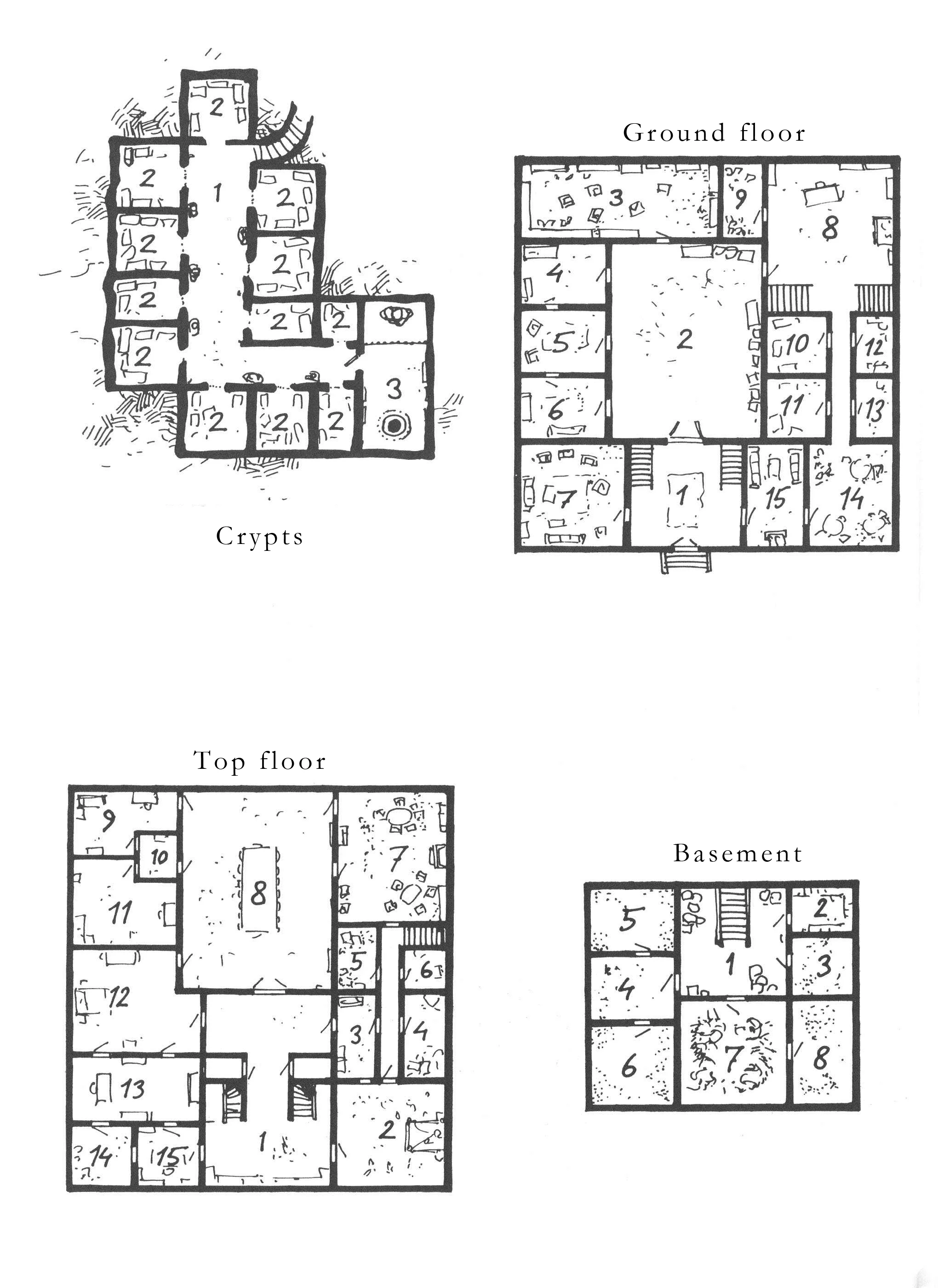 The Crypts underneath the Black Cathedral and Kalenko's Palace.