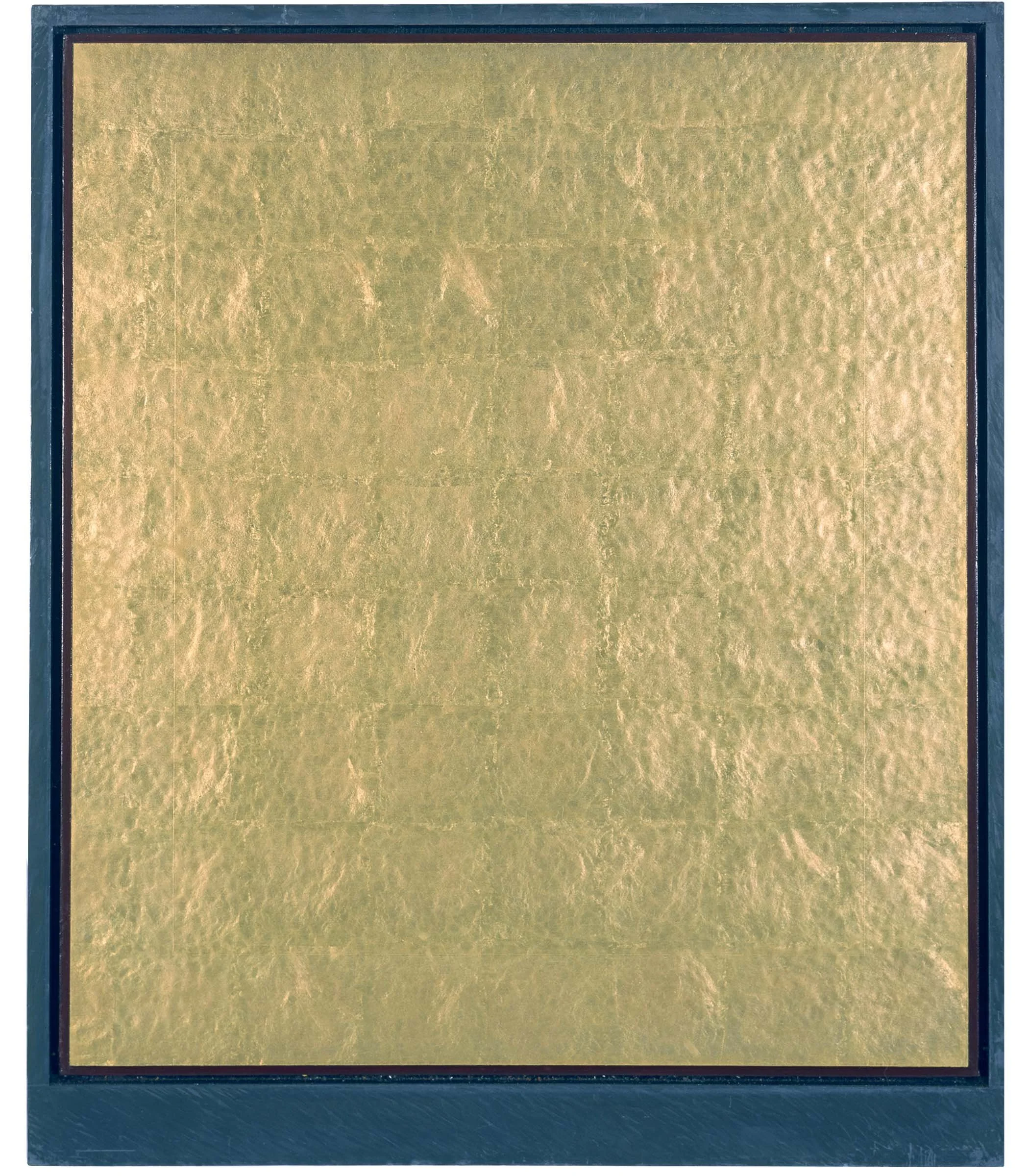    Chemical Light,  1983, lead and gold leaf, 28 7/8” x 24”  A work from Orr’s  Chemical Light  series.  