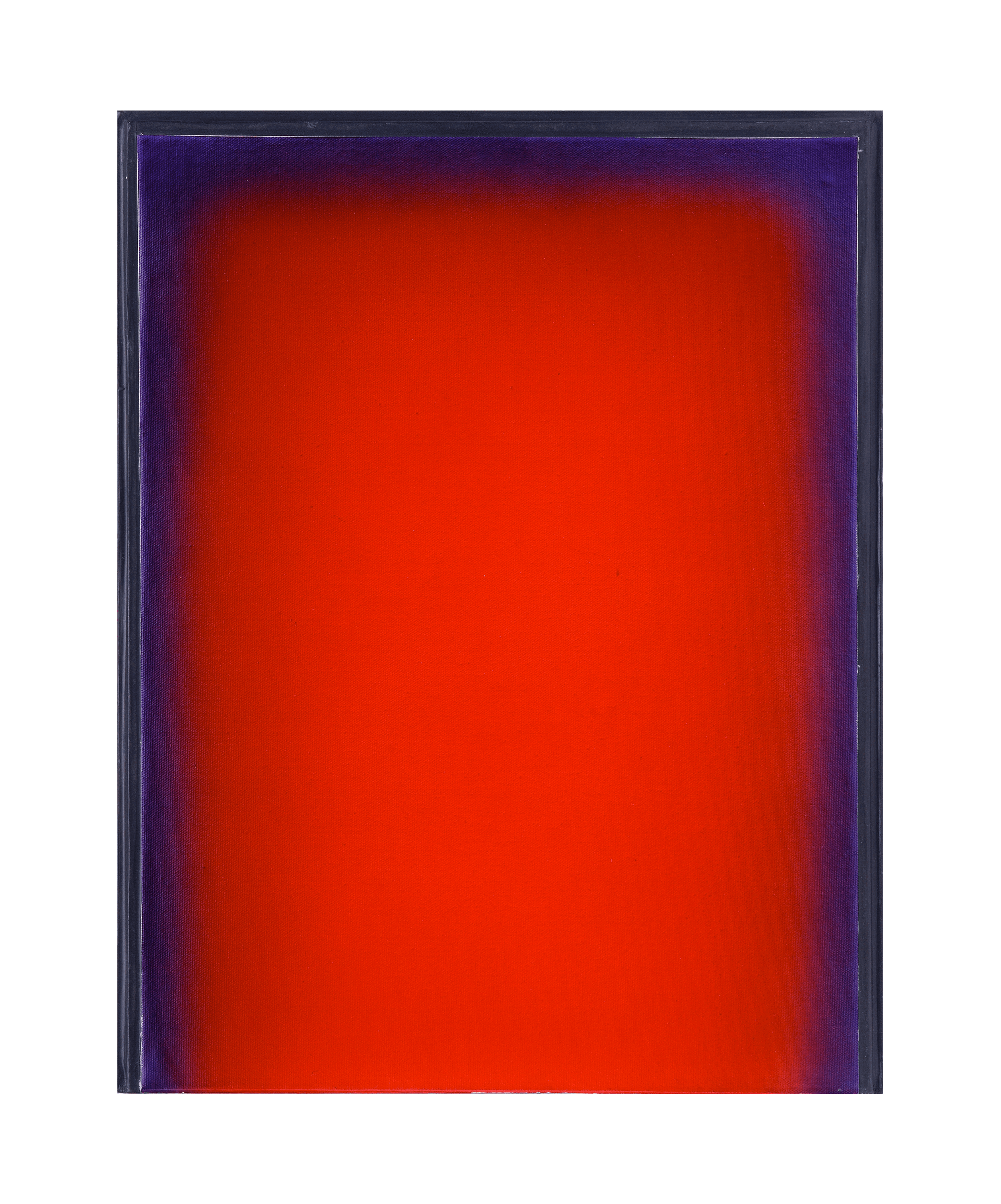  Red Void, 1998, oil. on canvas, lead frame,  19 3/4” x 15 1/2”  