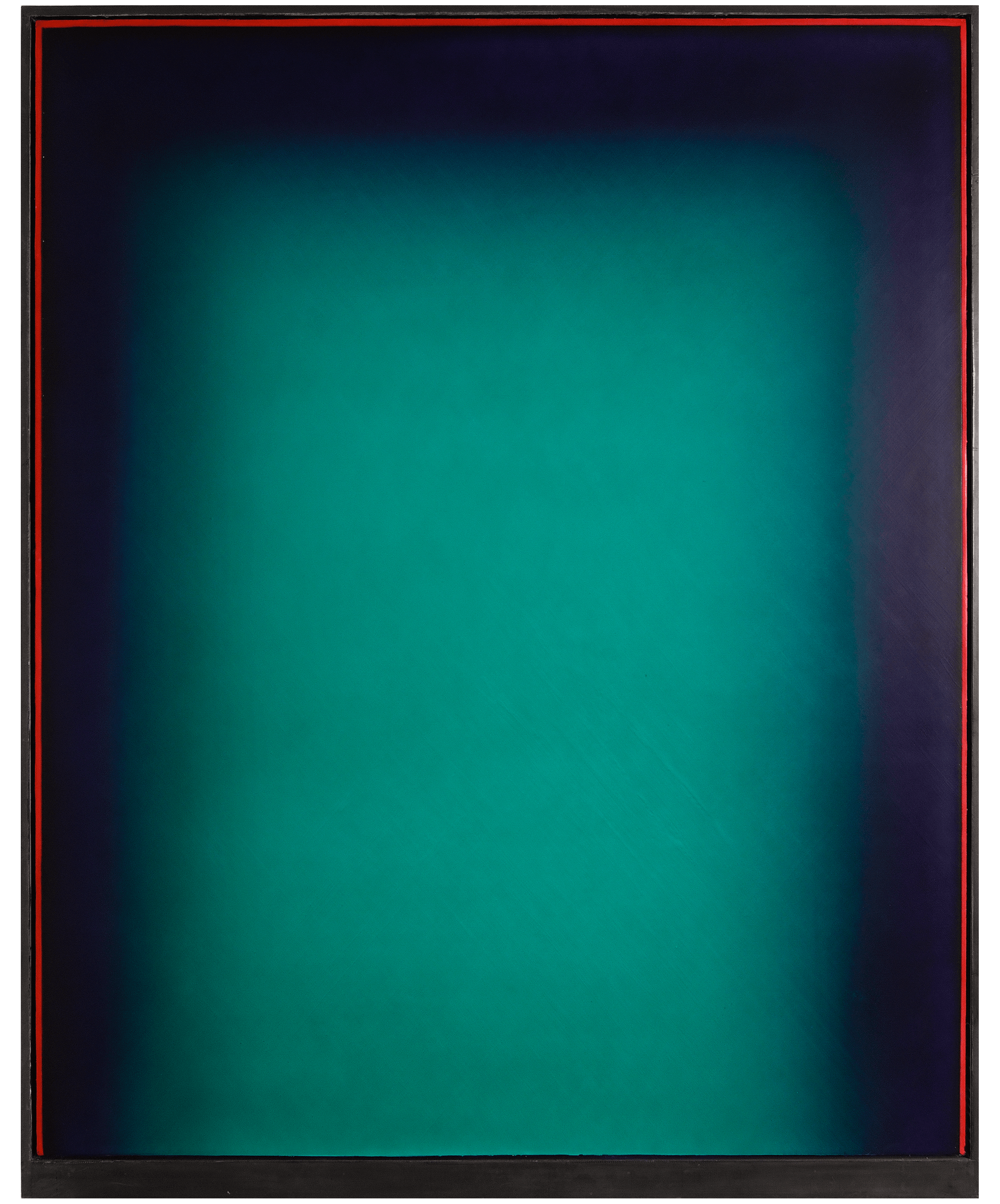   Green Void,  1990, oil on canvas, lead and gold leaf, 5ft x 4ft  