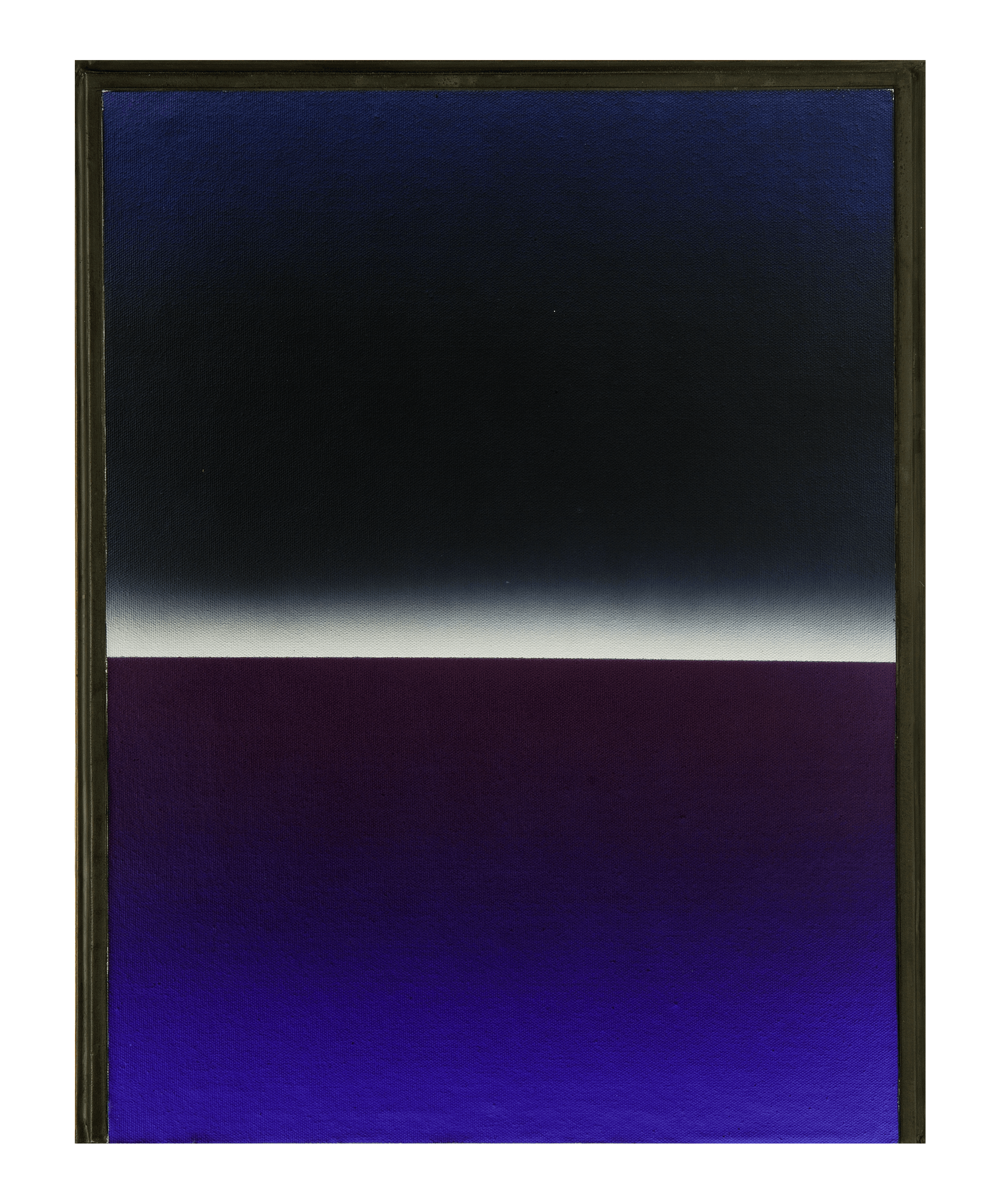   Untitled,  1989,  oil on linen, lead frame, 21” × 18 1/2” × 1 3/4” 