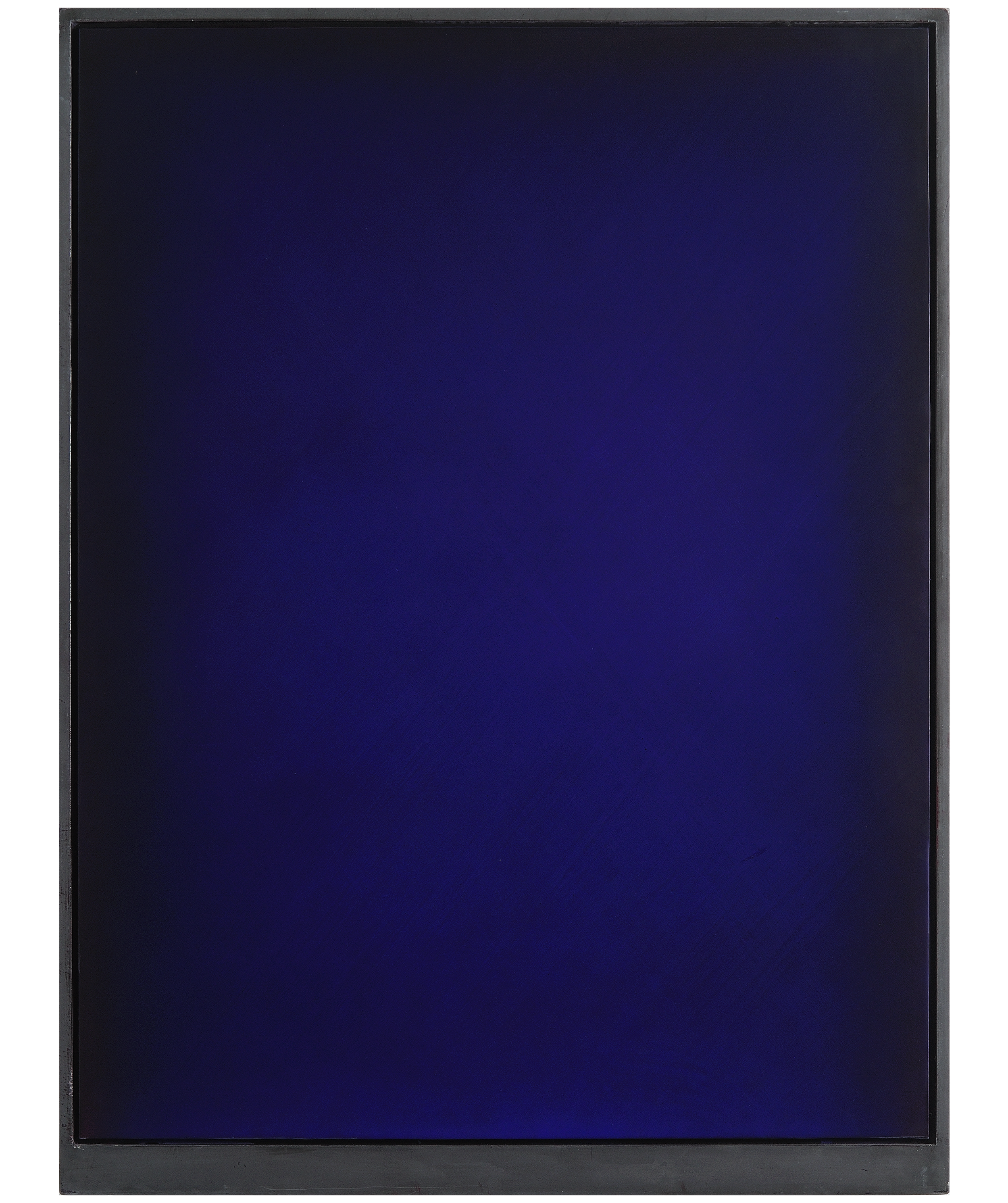   Midnight Blue,  1987, oil on linen, lead frame 