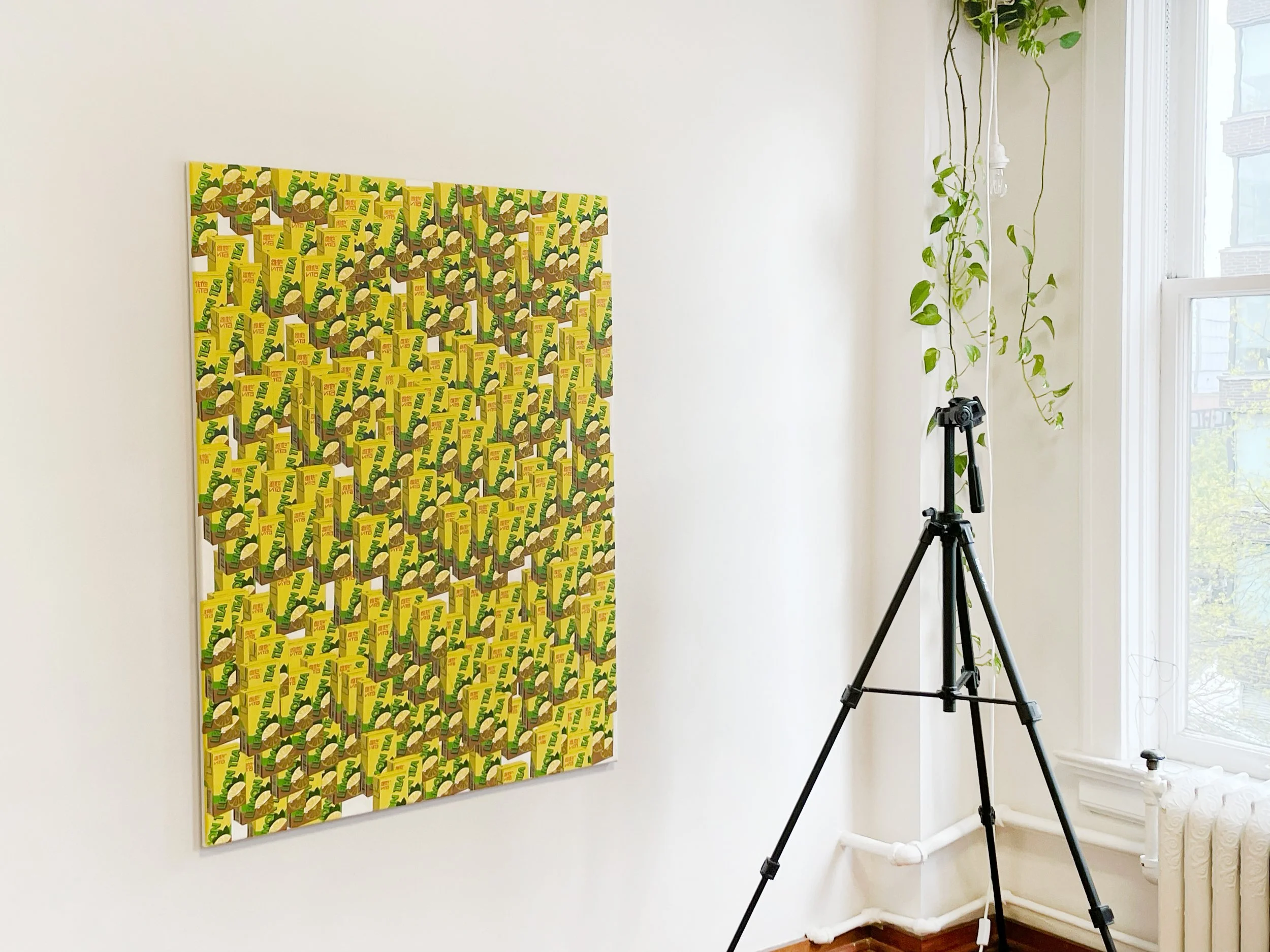   Lemon Tea,  oil on canvas, 36” x 48” 