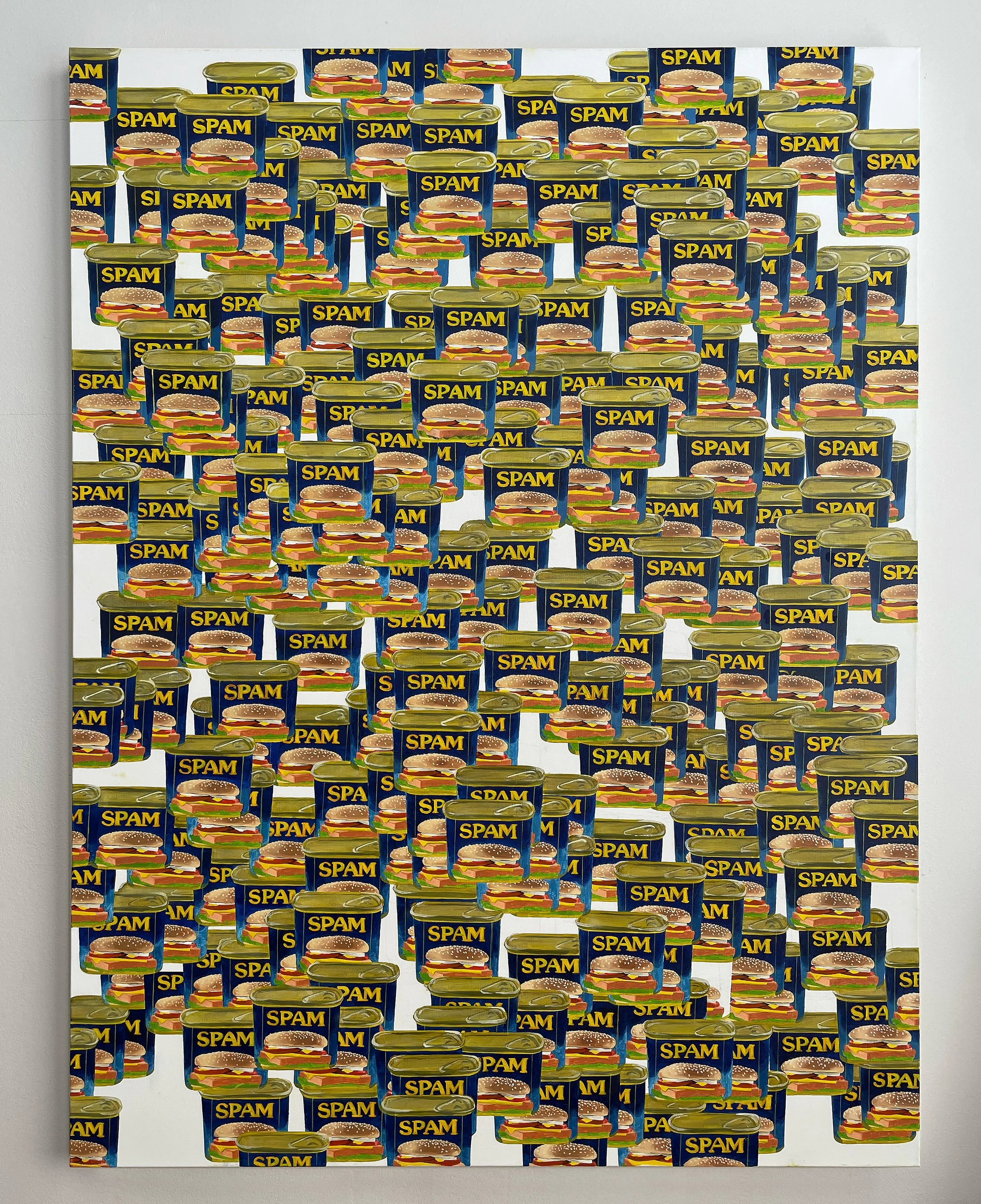   Spam,  oil on canvas, 36” x 48” 