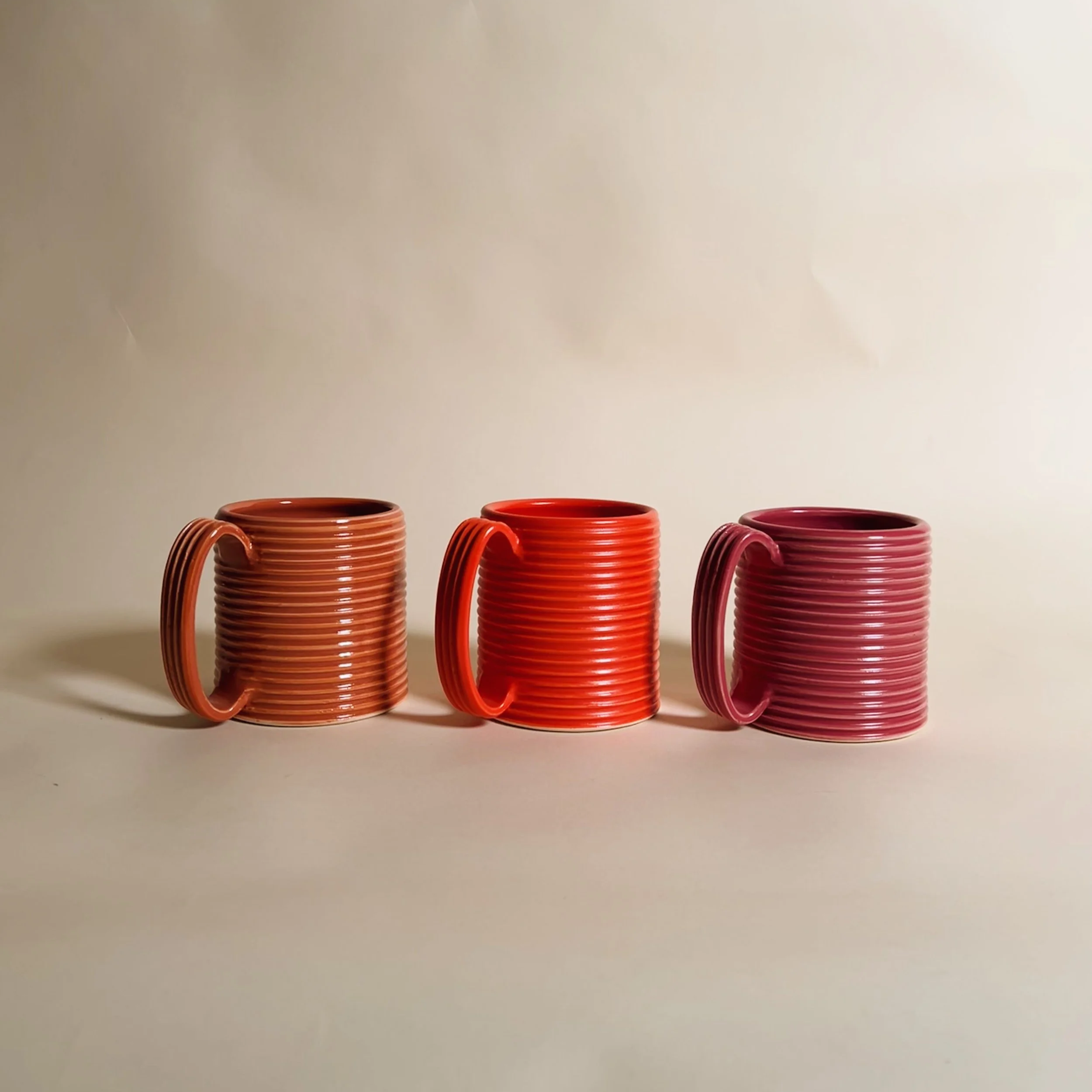 Short Ribbed Mugs