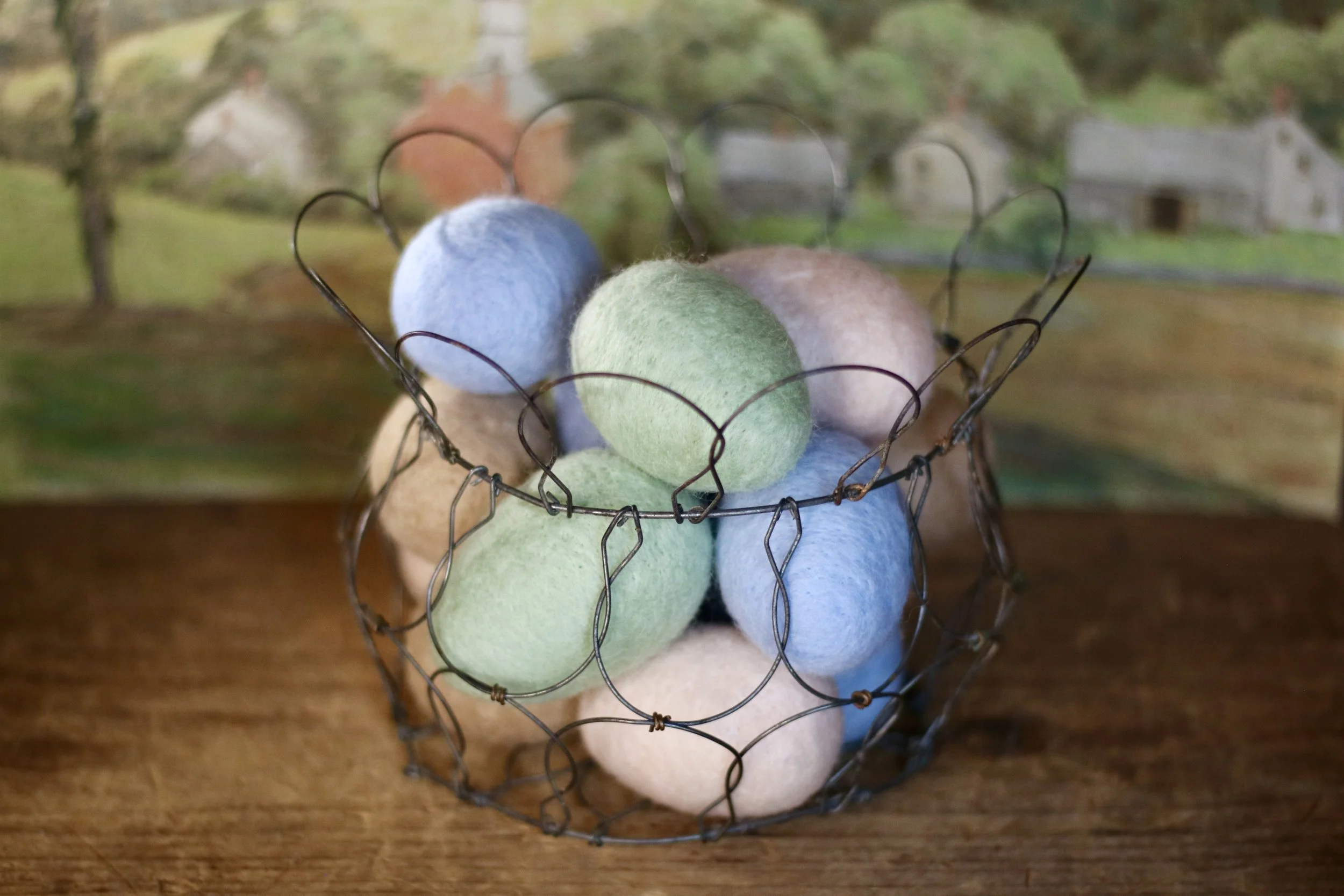 Vintage Basket & Eggs II