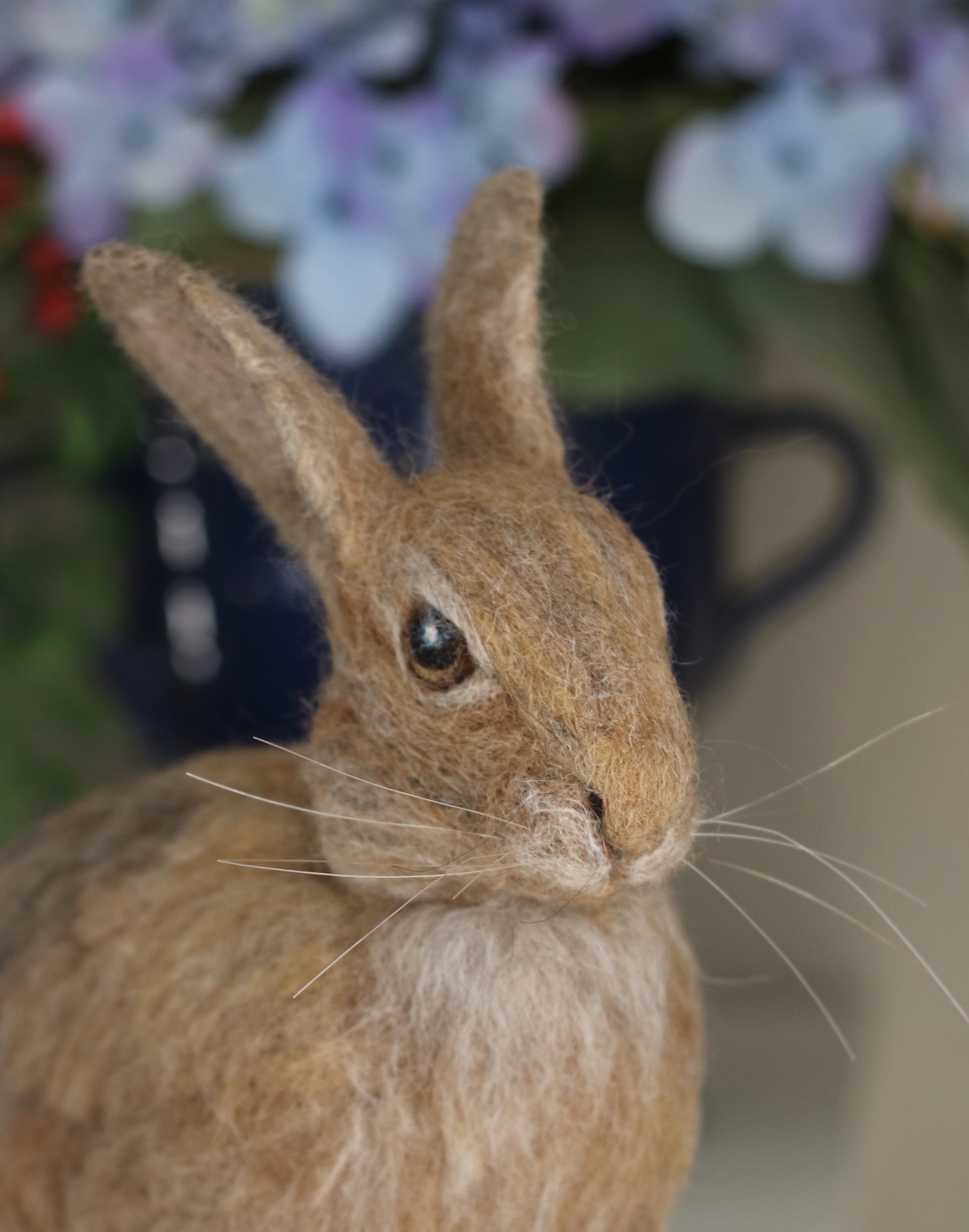 needle felted rabbit