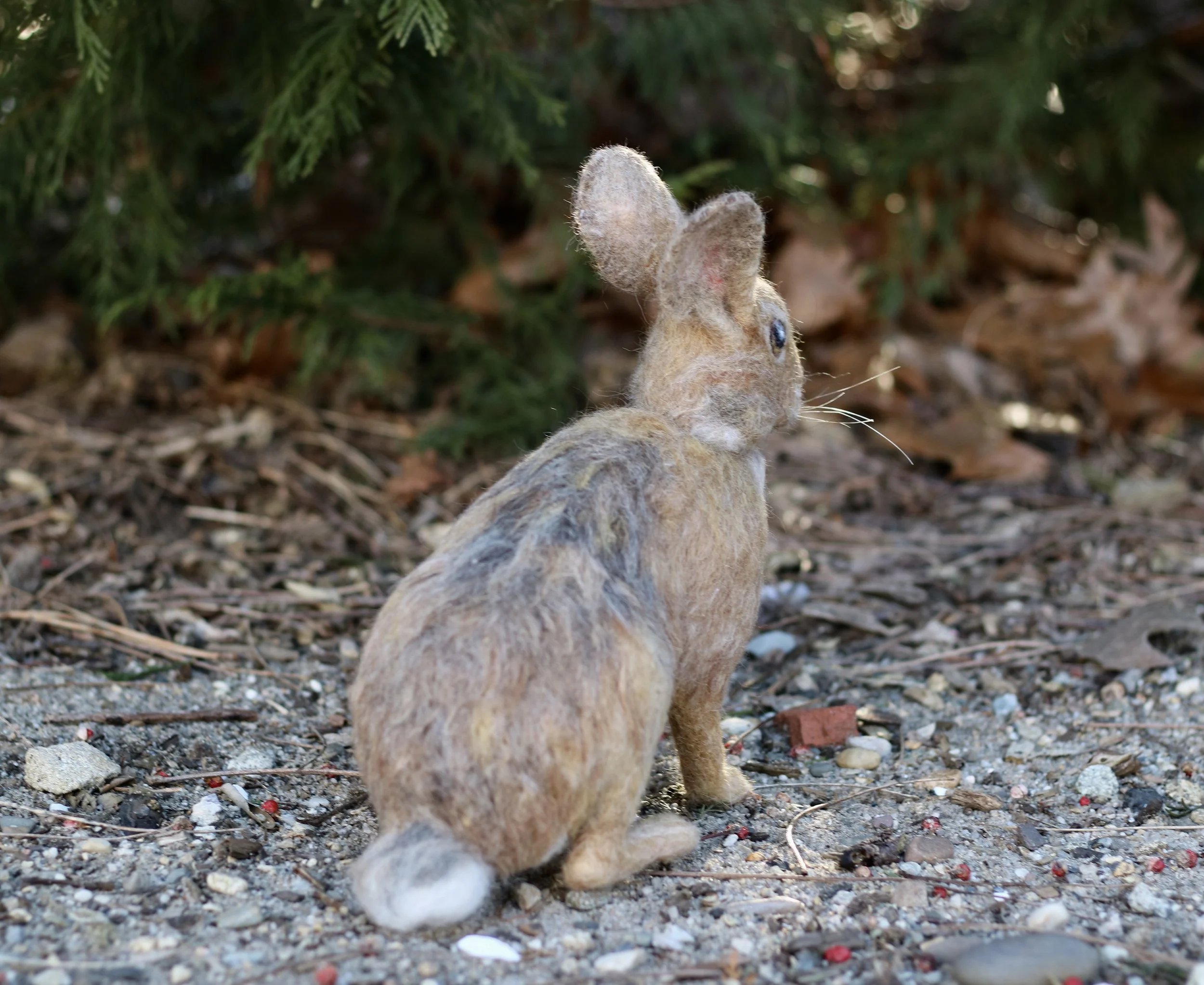 needle felted rabbit