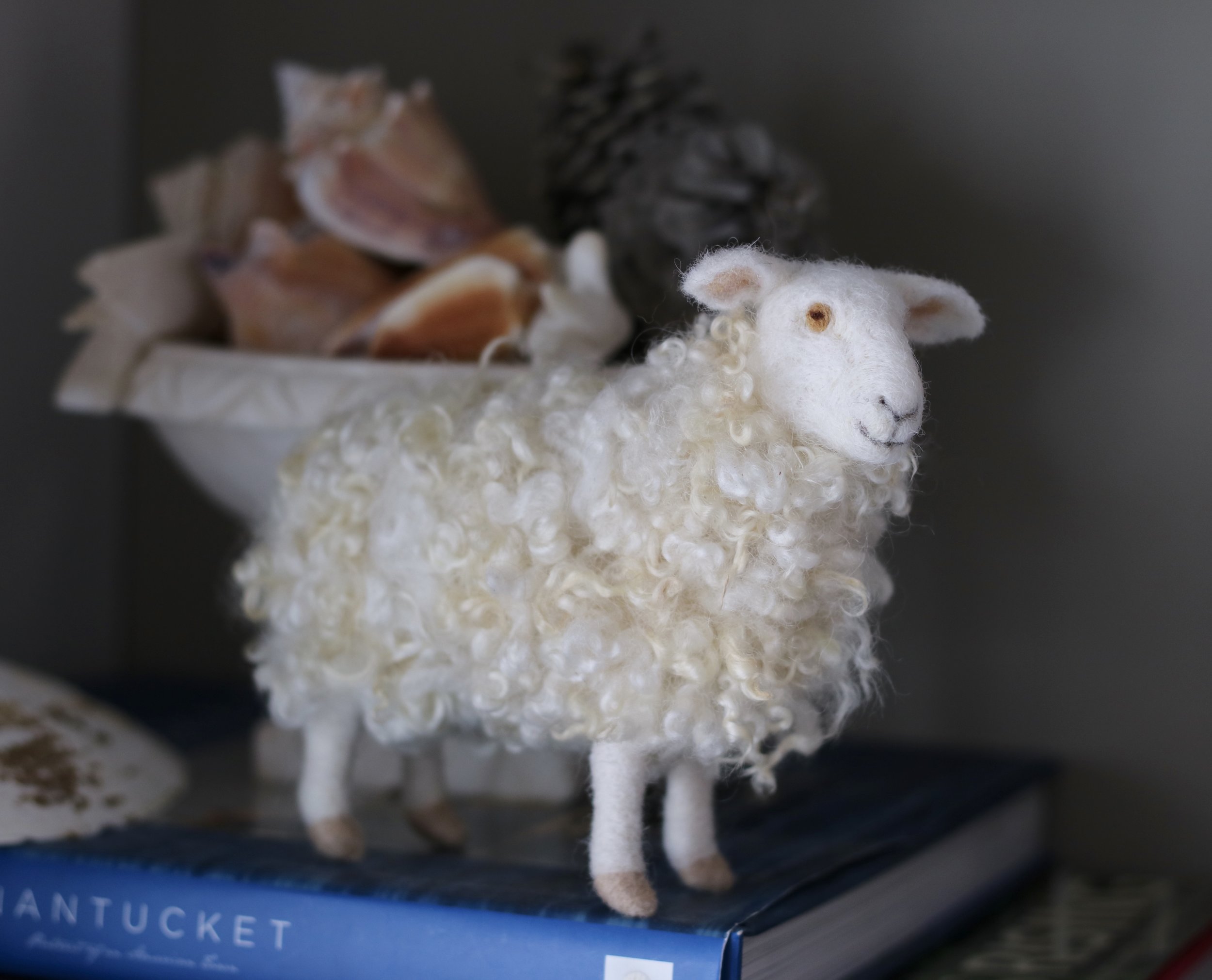 needle felted sheep