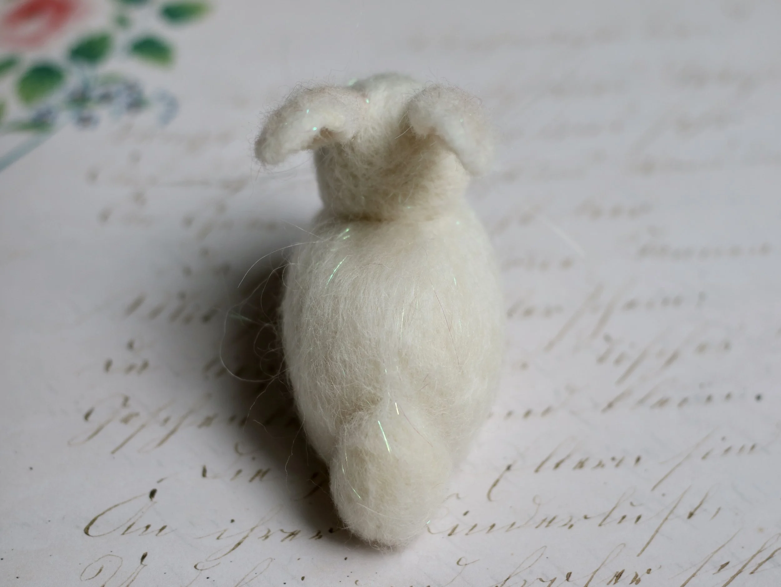 needle felted rabbit