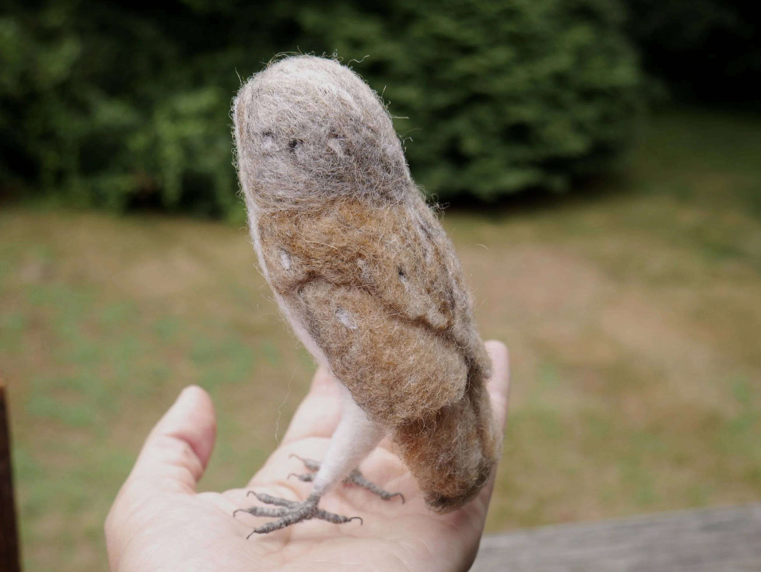 needle felted barn owl