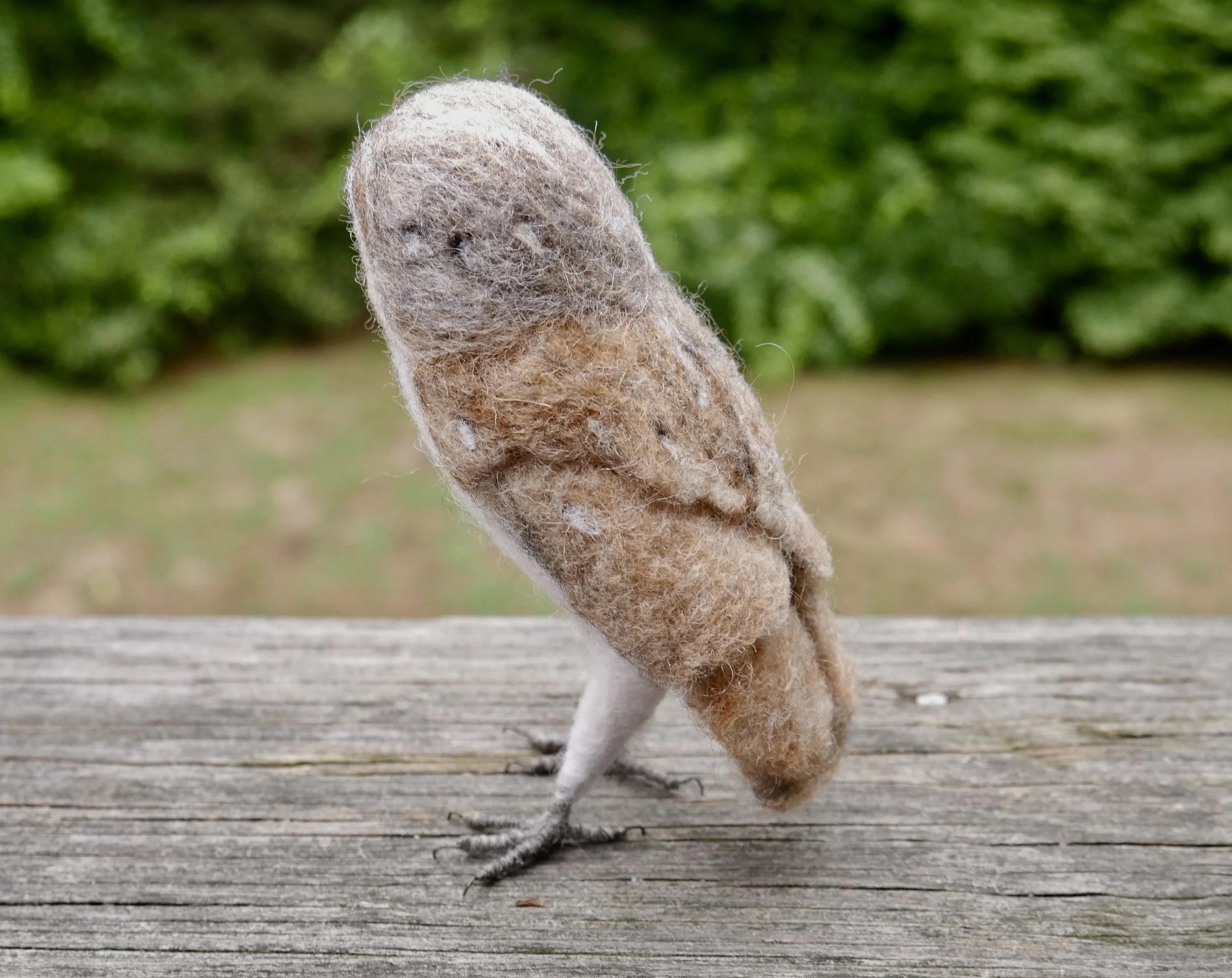 needle felted barn owl