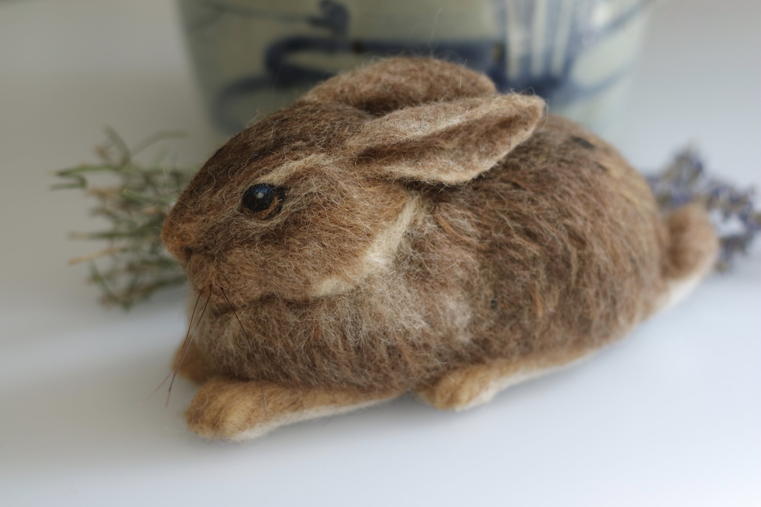 eedle felted rabbit