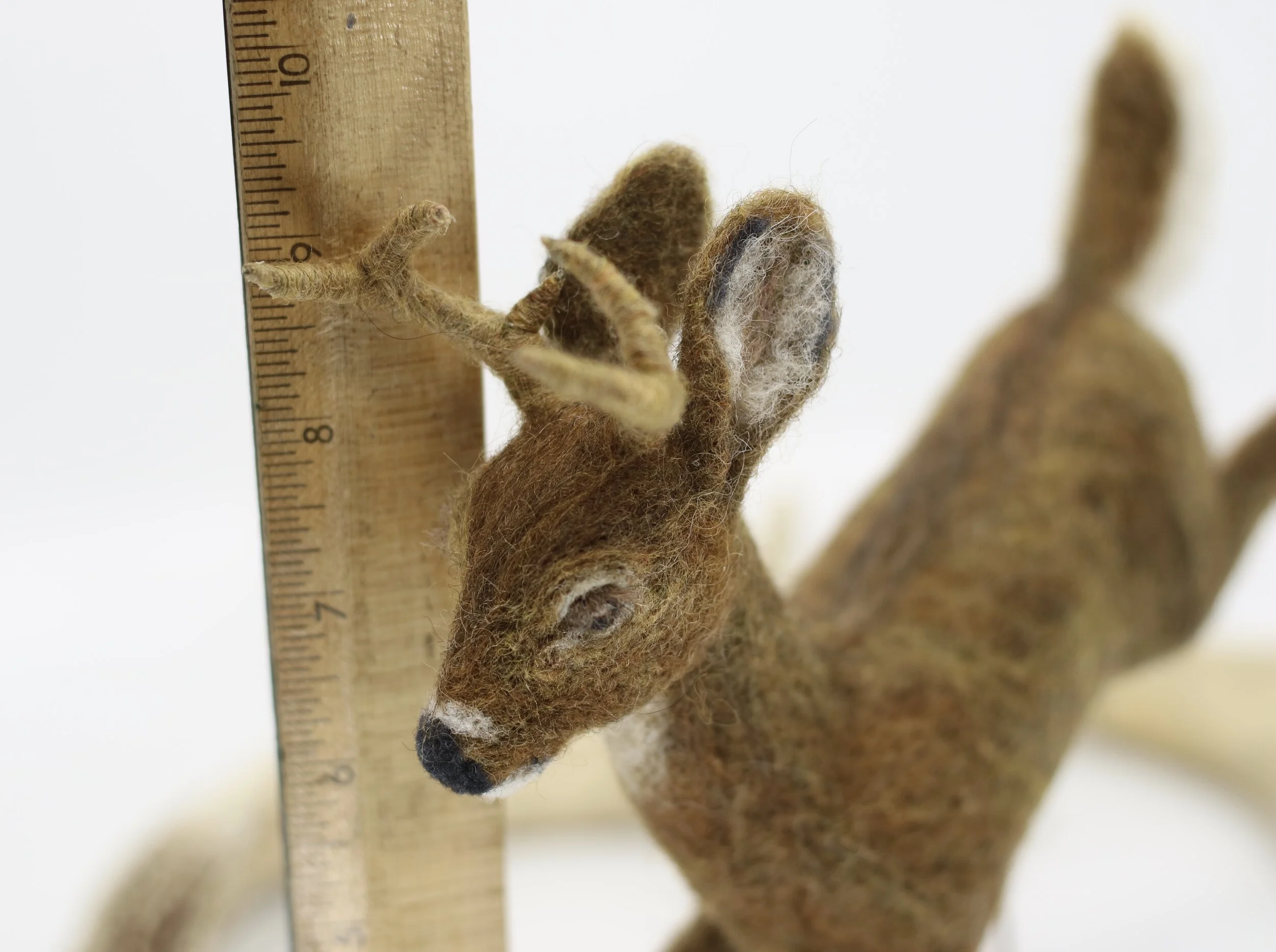 Needle felted deer