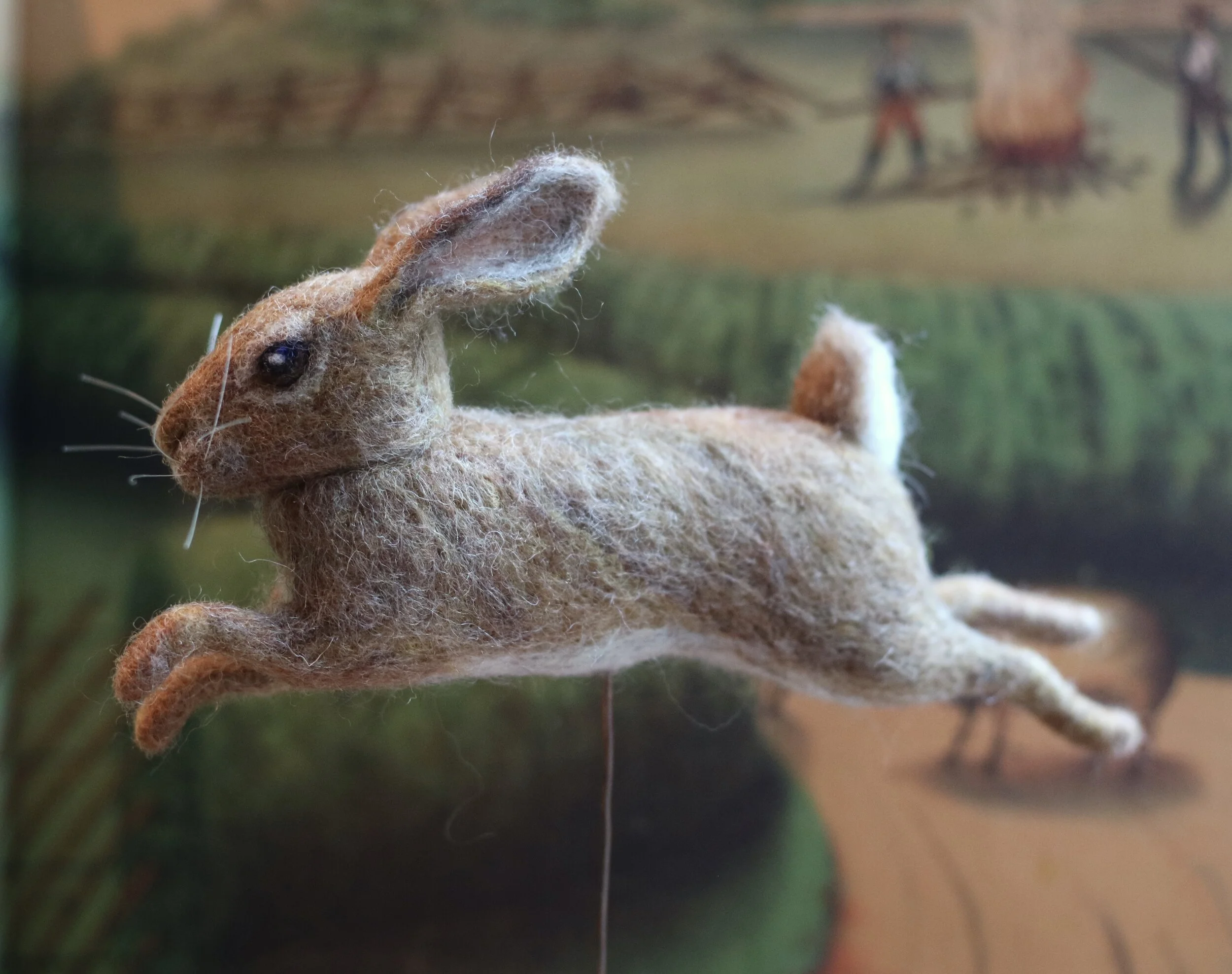 needle felted rabbit