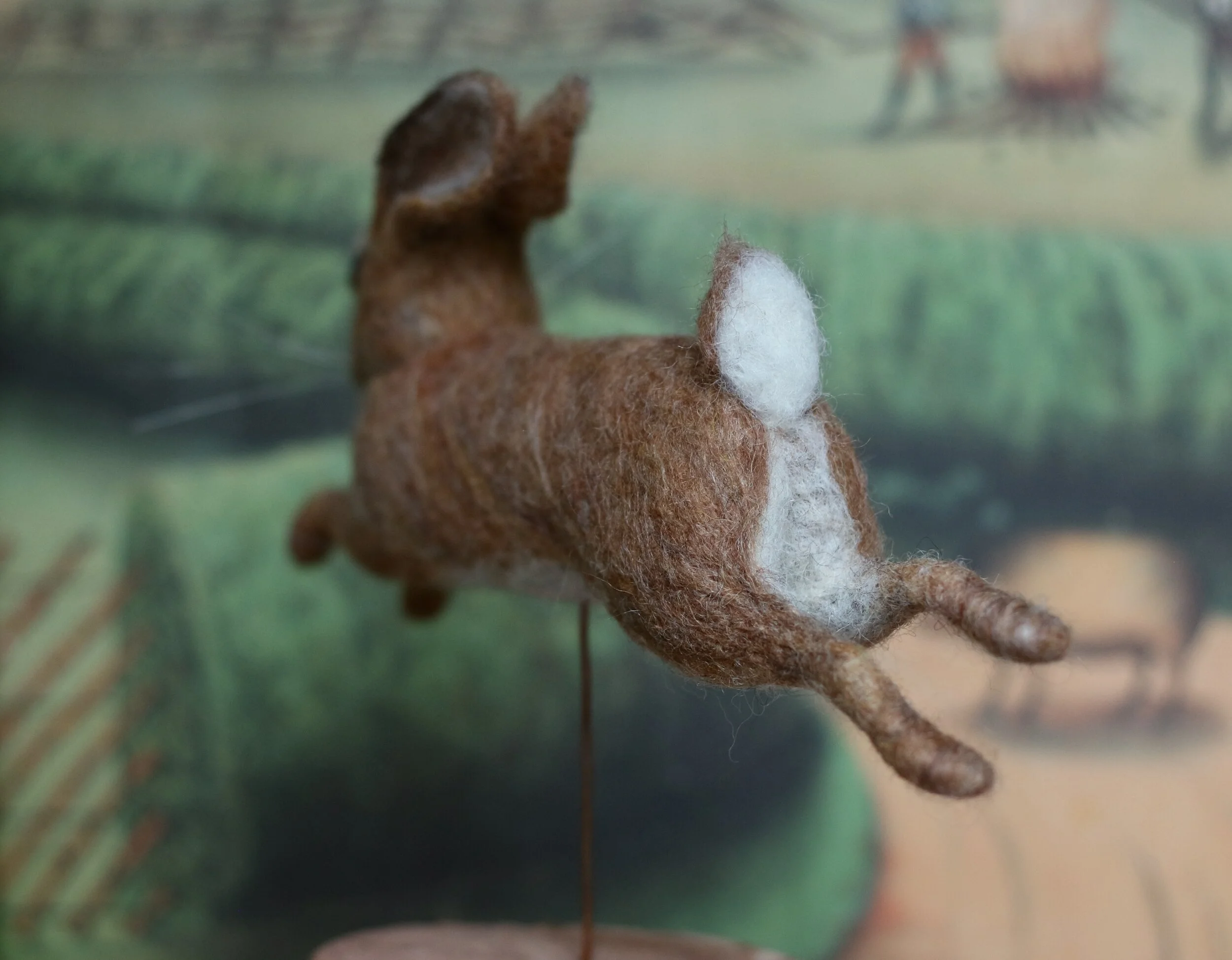 needle felted rabbit