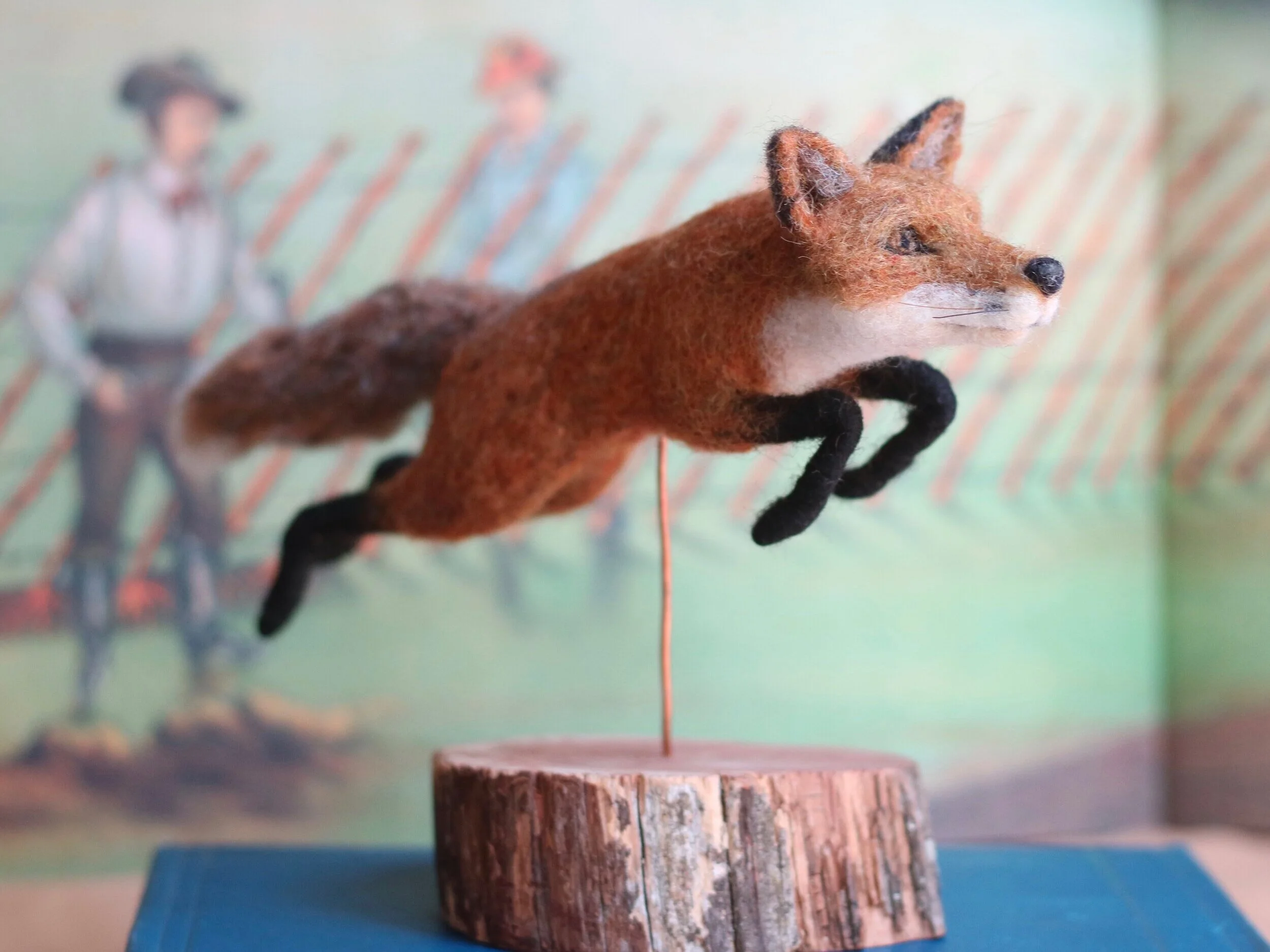 needle felted fox