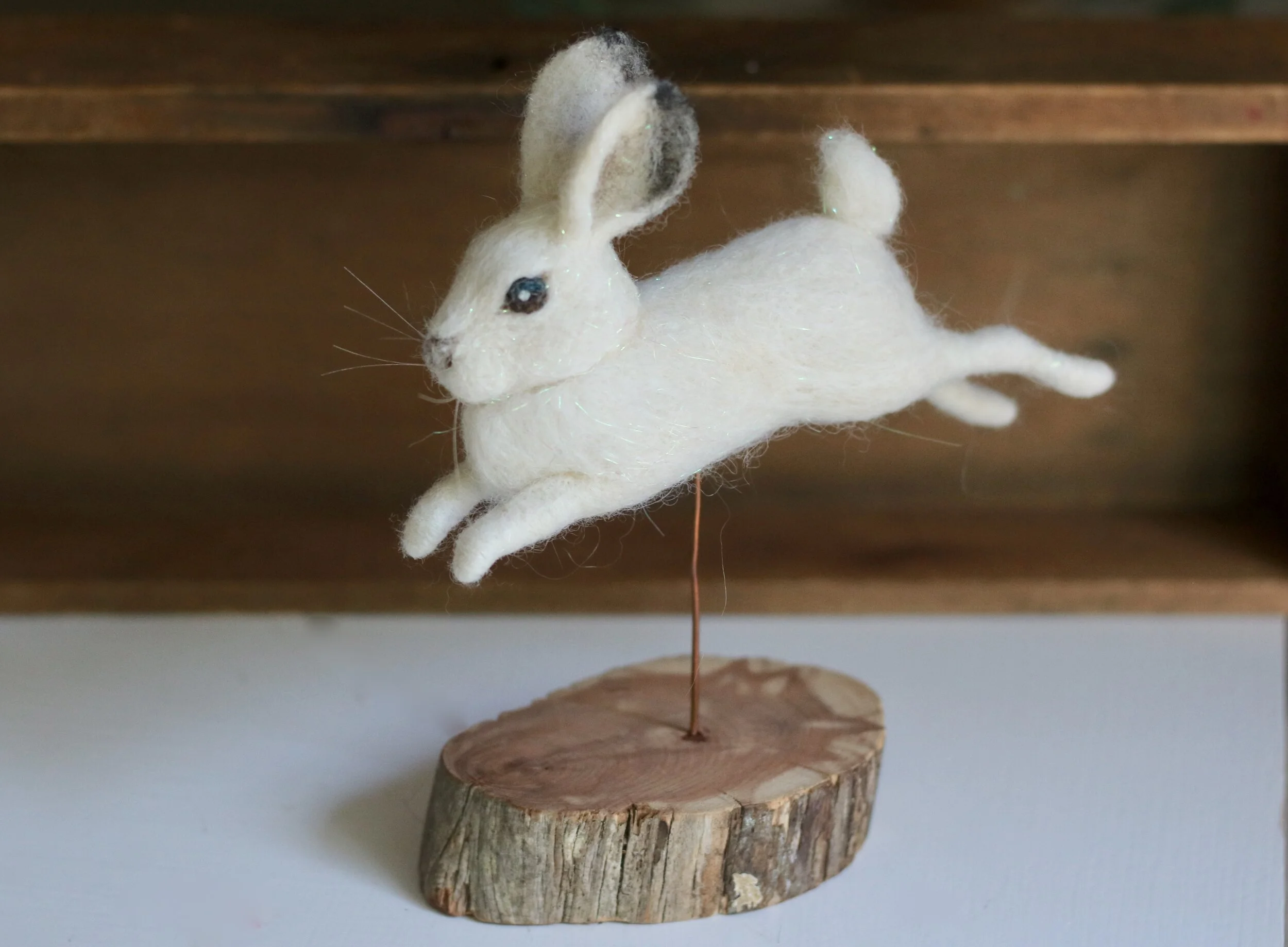 needle felted rabbit