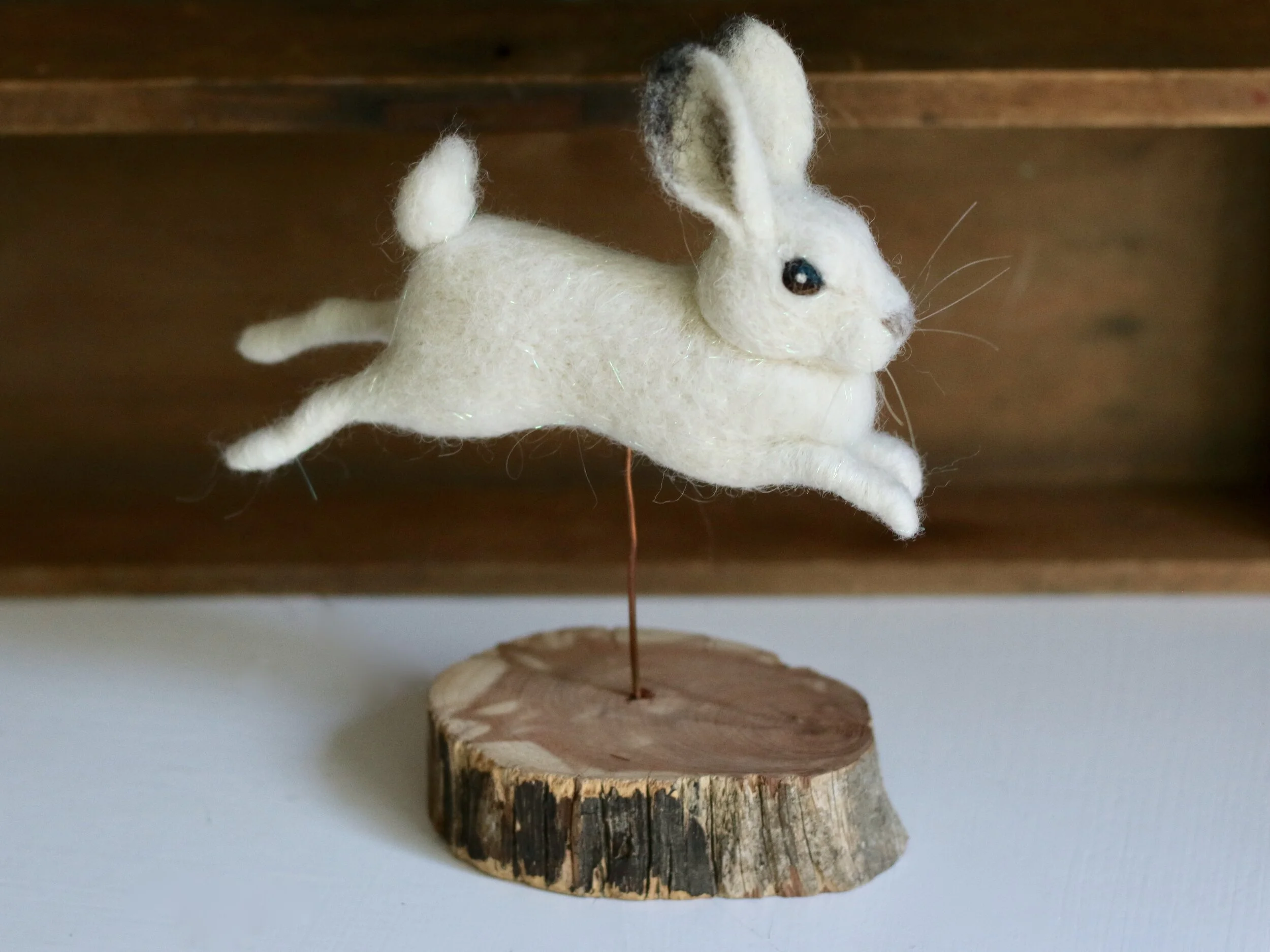 needle felted rabbit