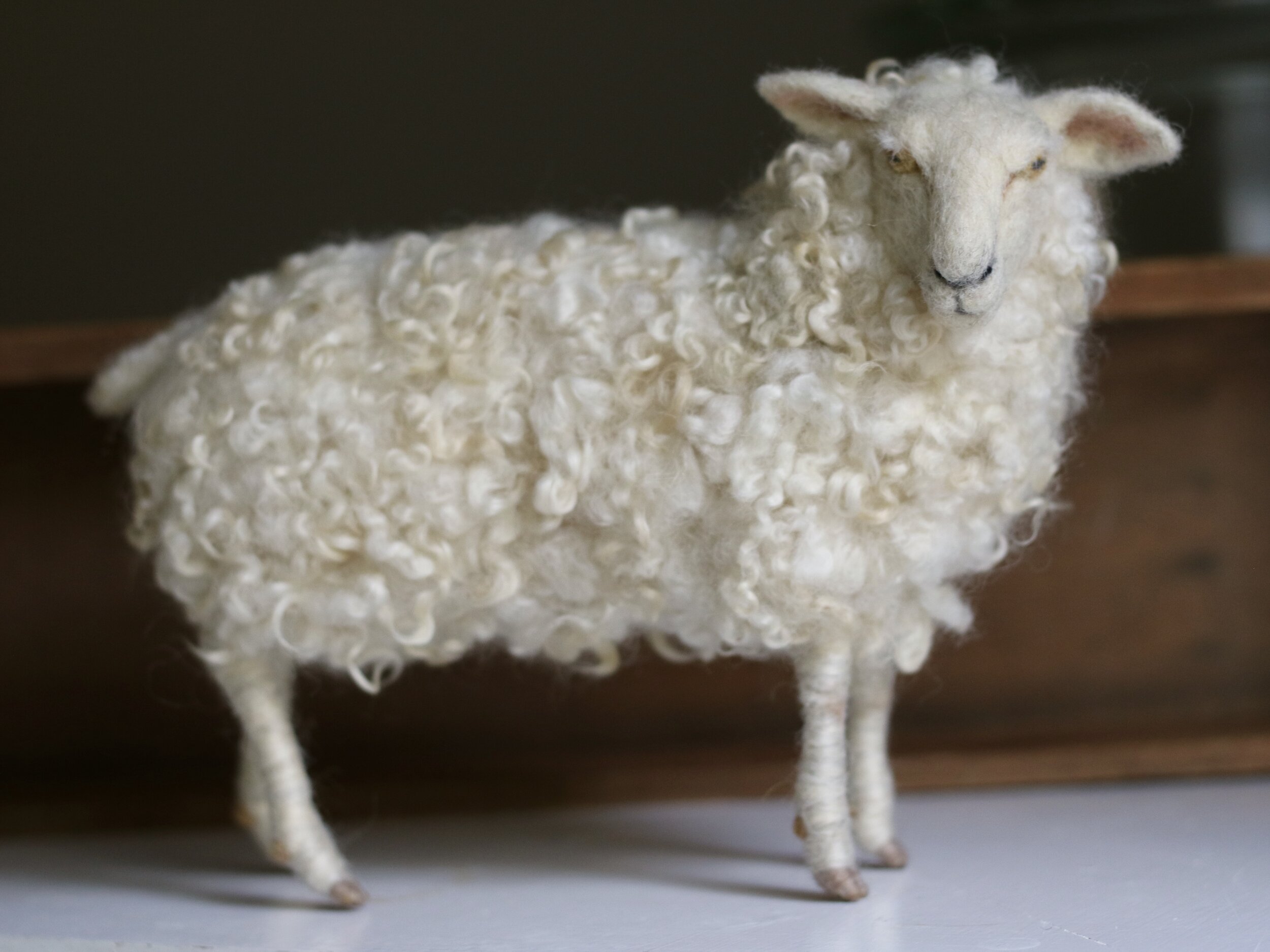 needle felted sheep