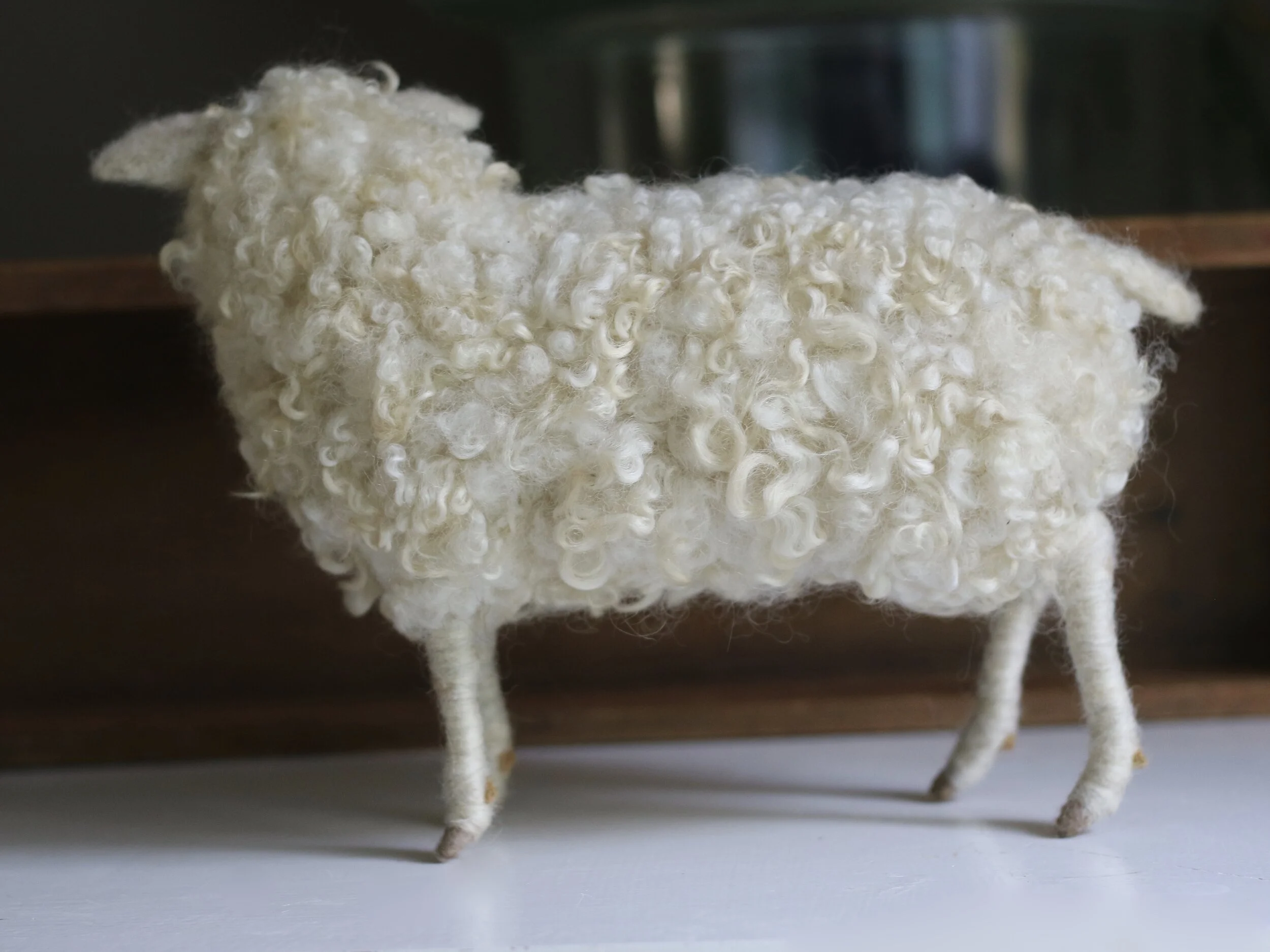 needle felted sheep
