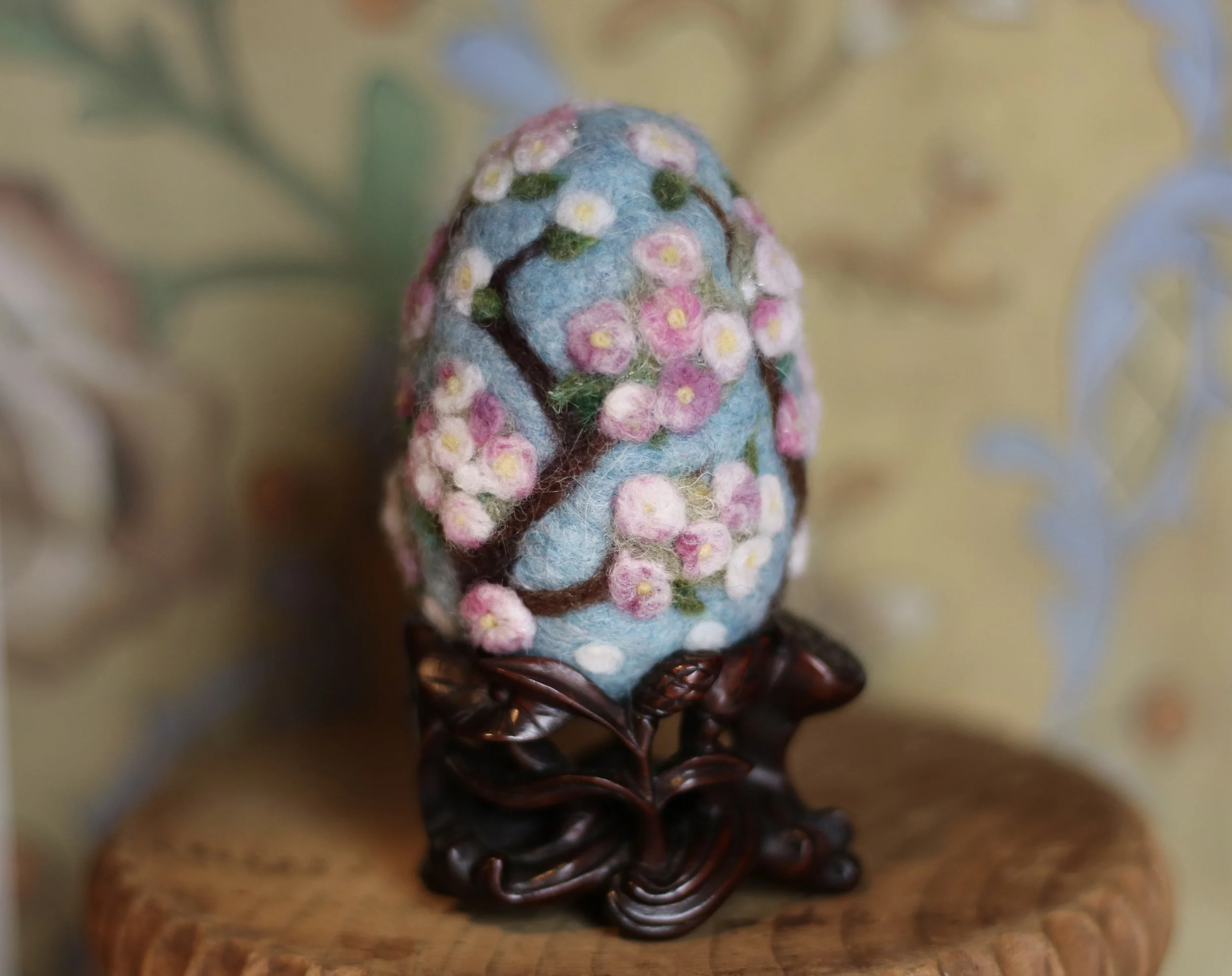 needle felted egg