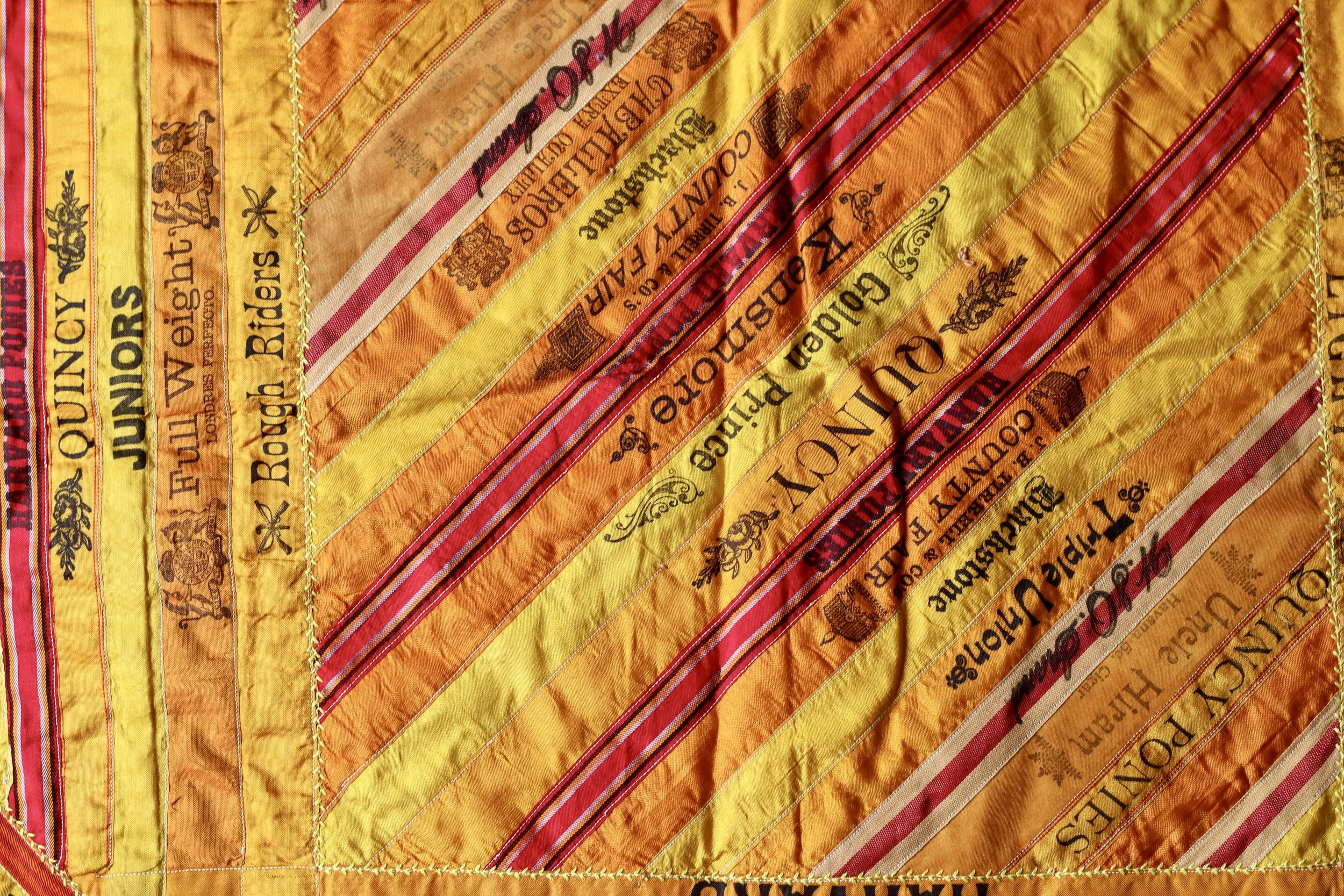 Silk cigar ribbon quilt
