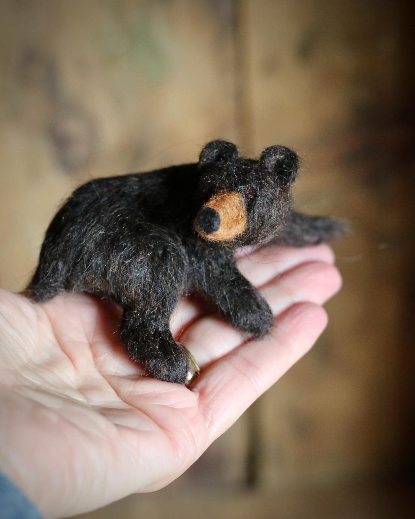 The first of a three part ensemble. 🐻 
.
.
.
.
.
.
#needlefelting #fiberart #fibersculpture #handmade