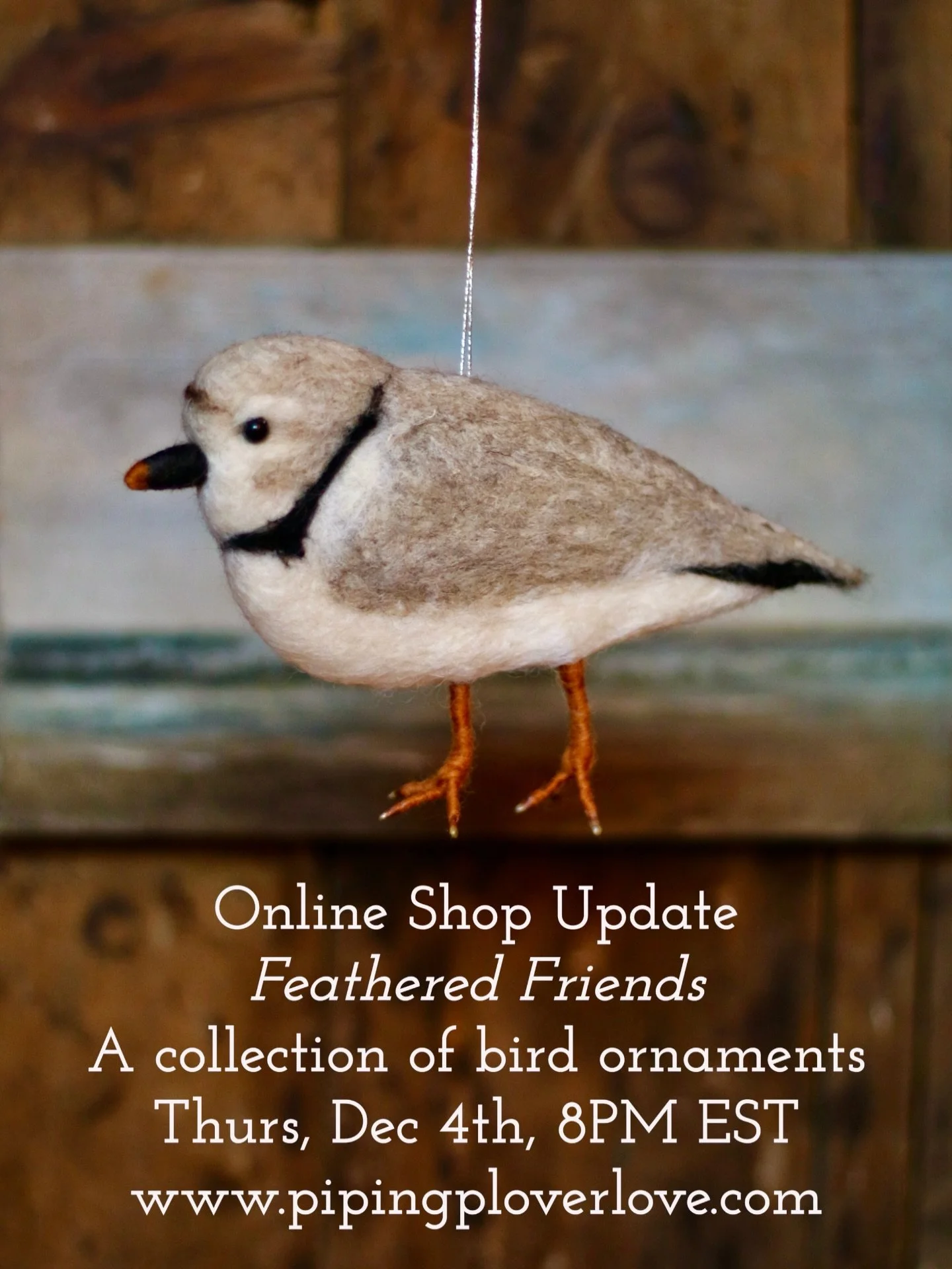 Happening tomorrow&mdash;December 4th at 8pm EST. Feathered Friends&mdash;A collection of needle felted wool bird (and apple) ornaments will be released. Set your reminders! 🦉 🐦 🪿 🍎 🕊️ 🎁 
.
#handmade #handmadegifts #ornaments #birdlovers #owl #