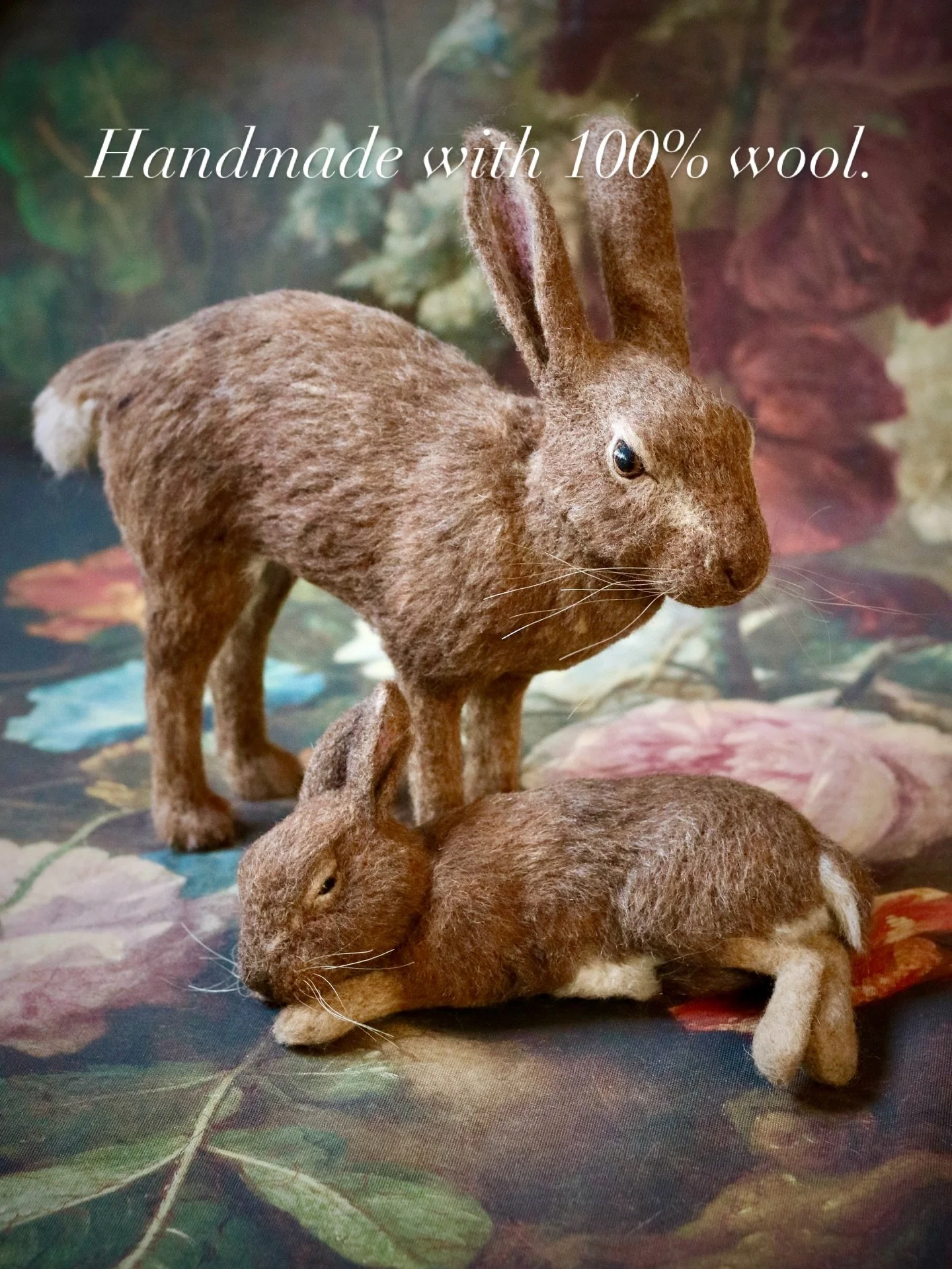 Wake up, sleepyhead! We&rsquo;re heading to the enchanted @johnderiancompany!

#needlefelting #needlefeltedhares #fiberart #feltedwool #handmade