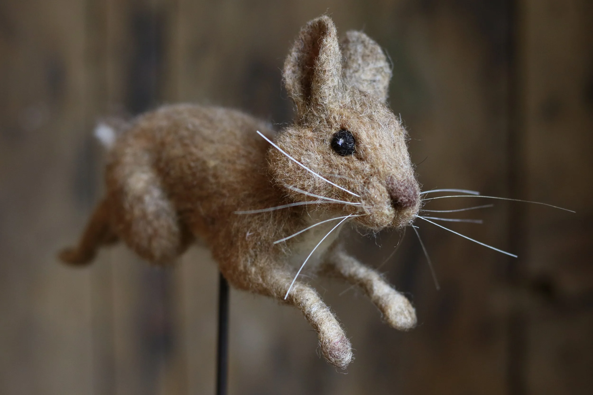 needle felted rabbit