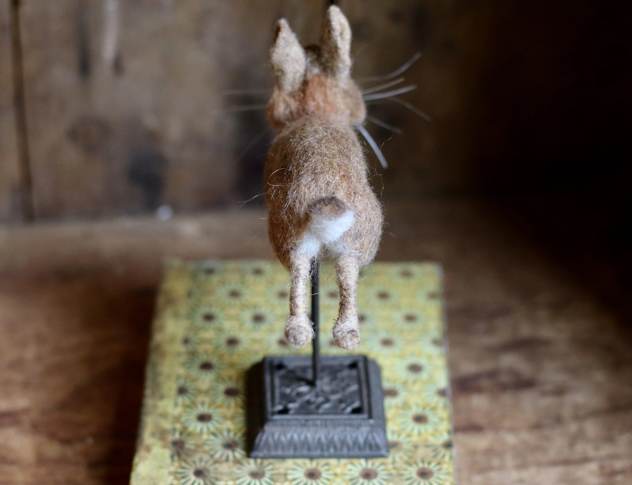 needle felted rabbit