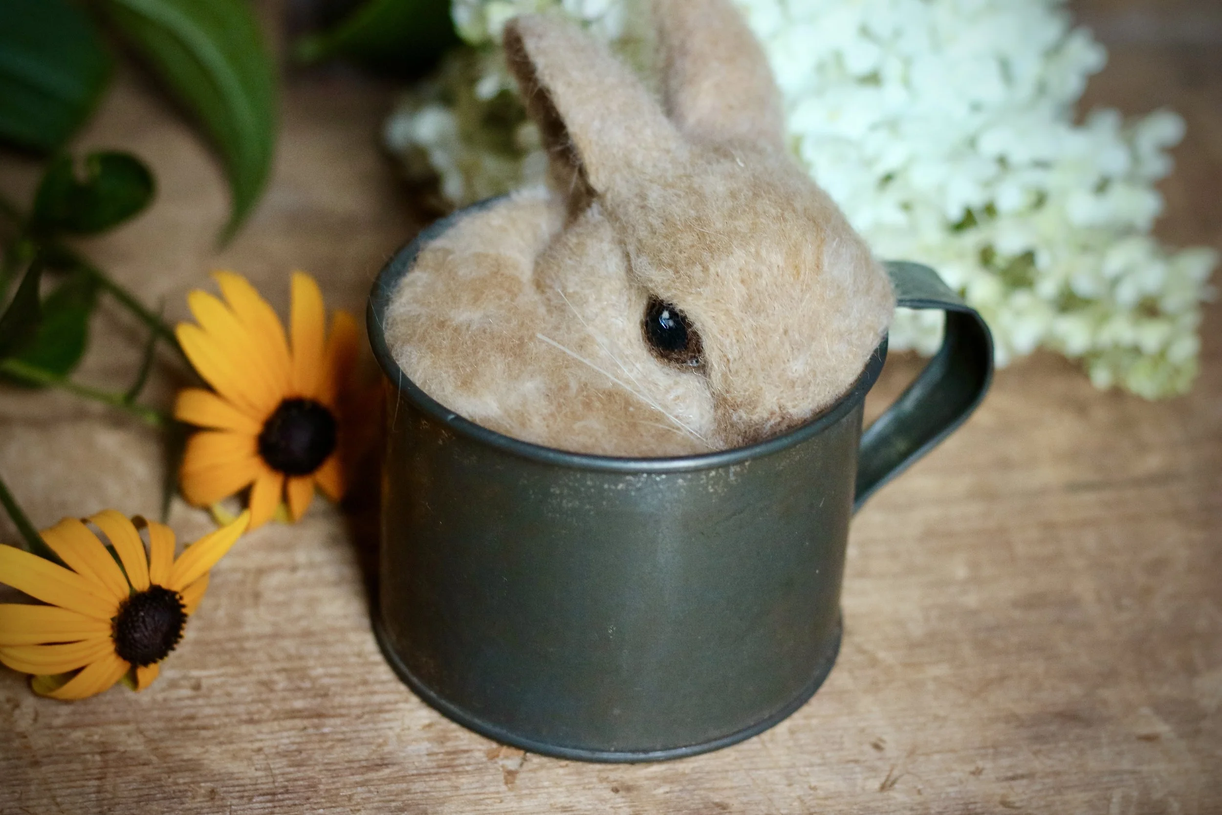 needle felted bunny
