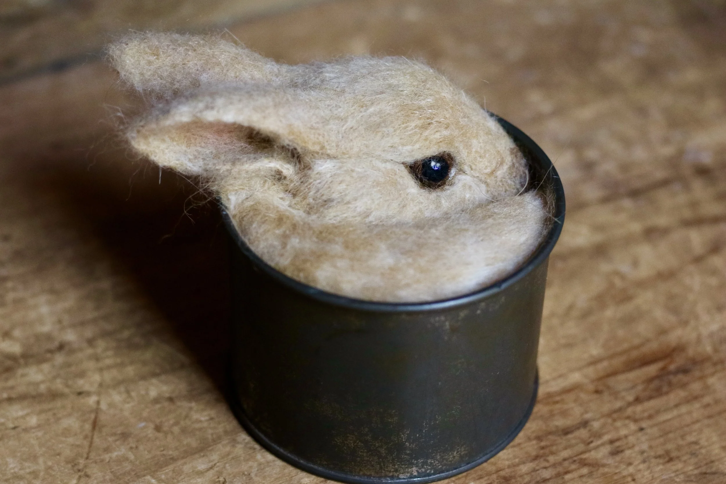needle felted bunny