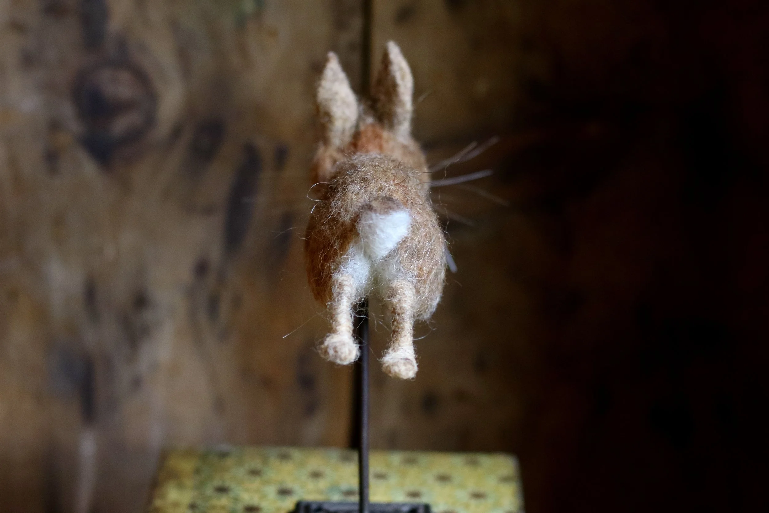 needle felted rabbit