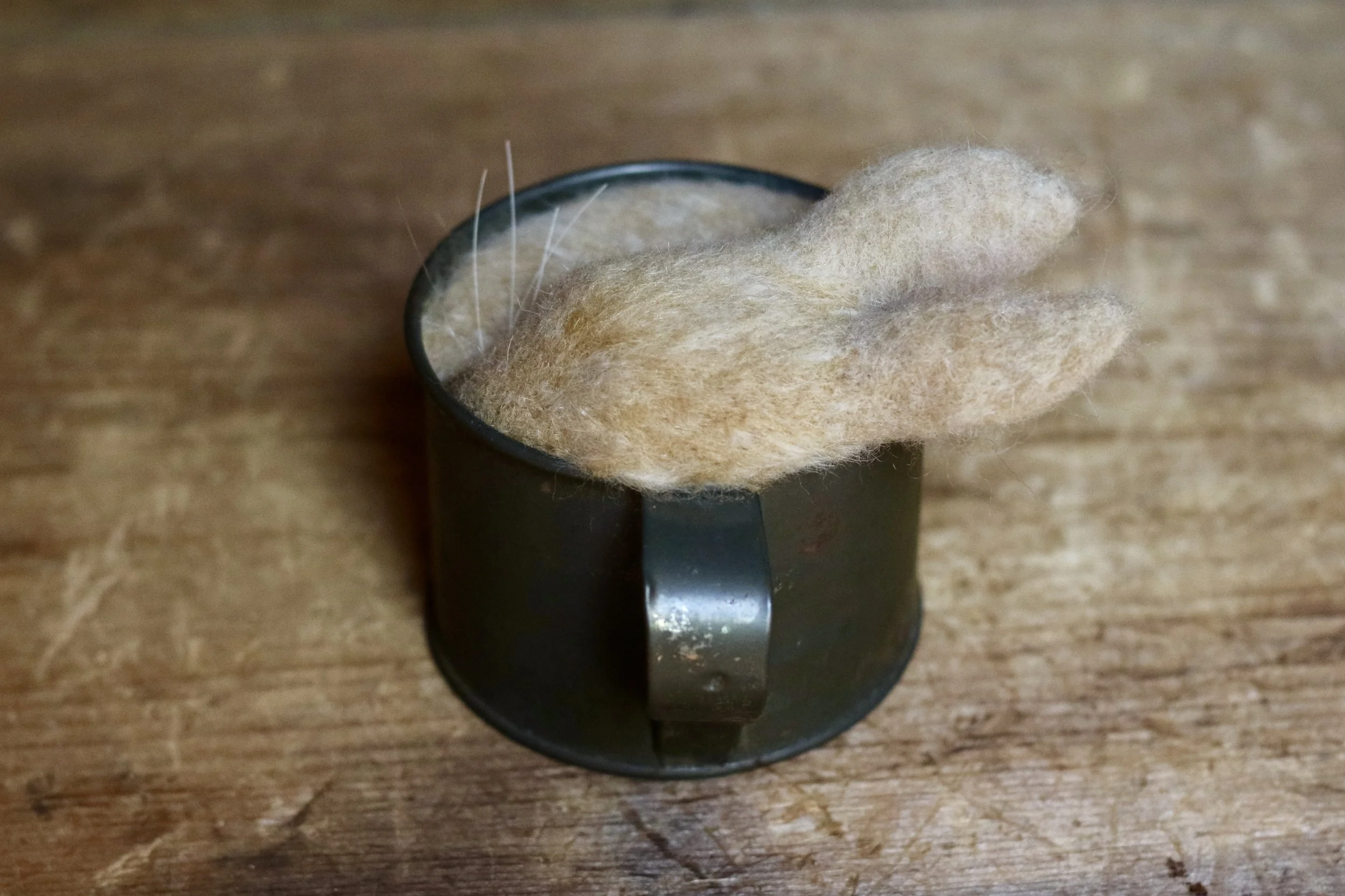 needle felted bunny