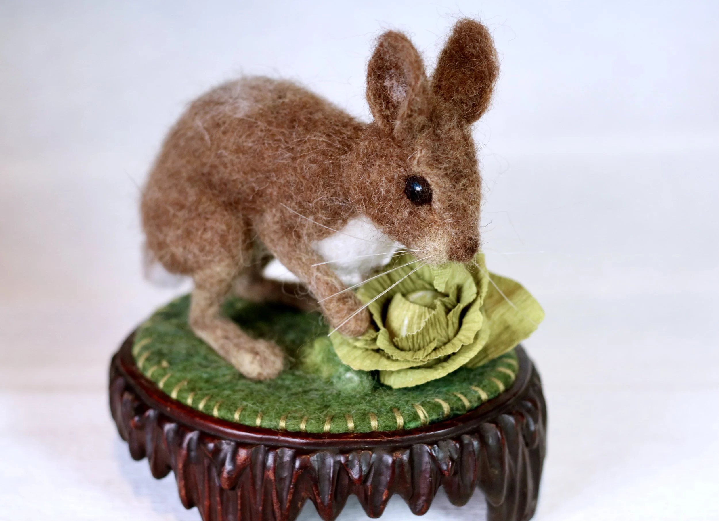 Needle felted rabbit