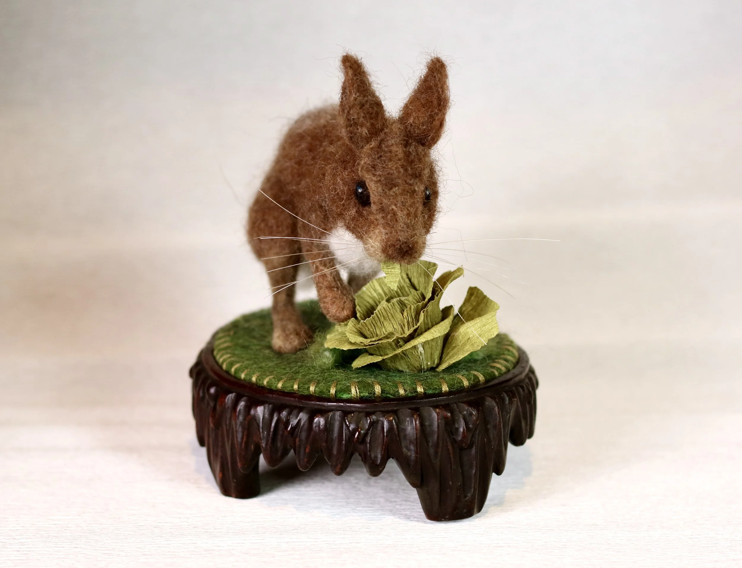 Needle felted rabbit