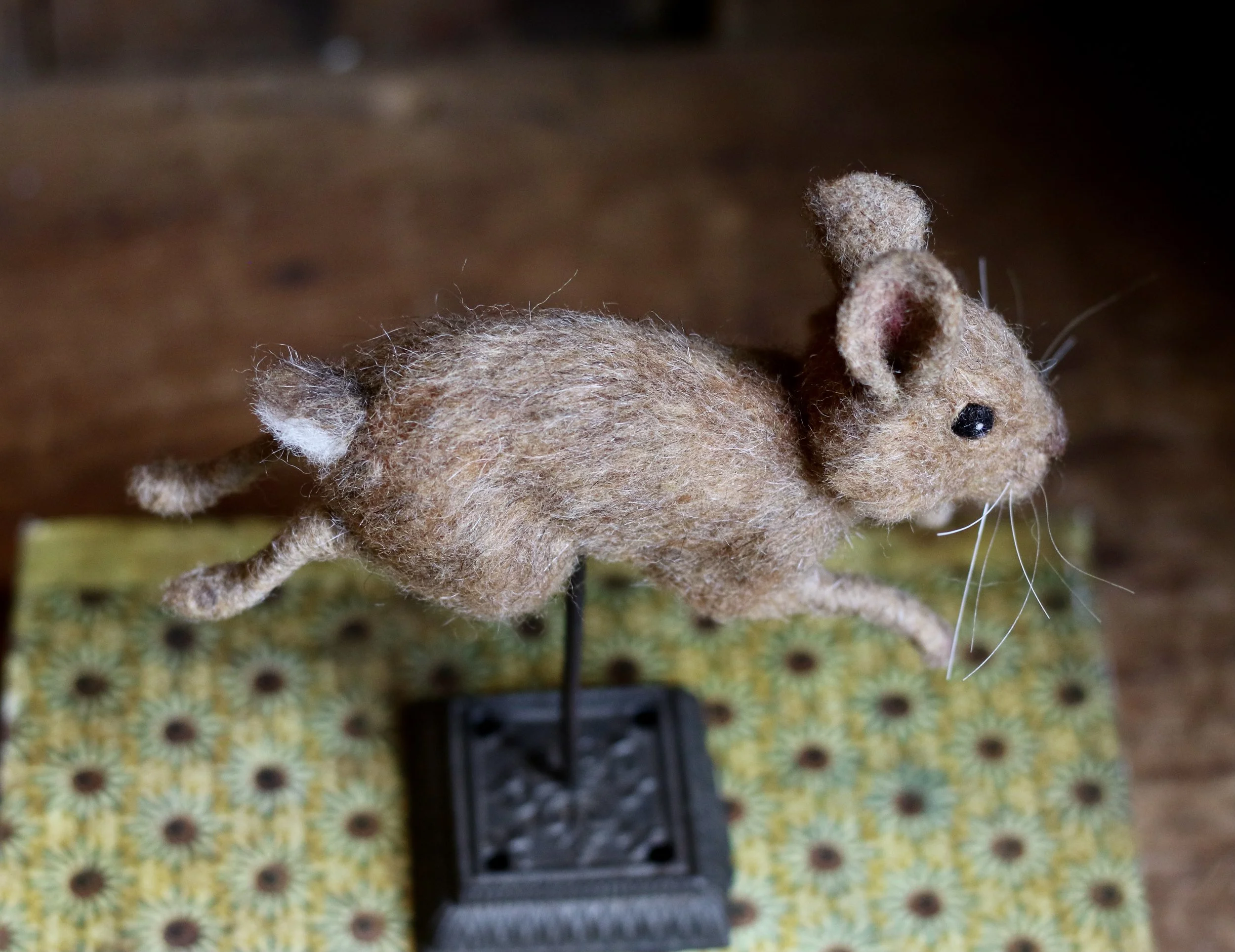 needle felted rabbit