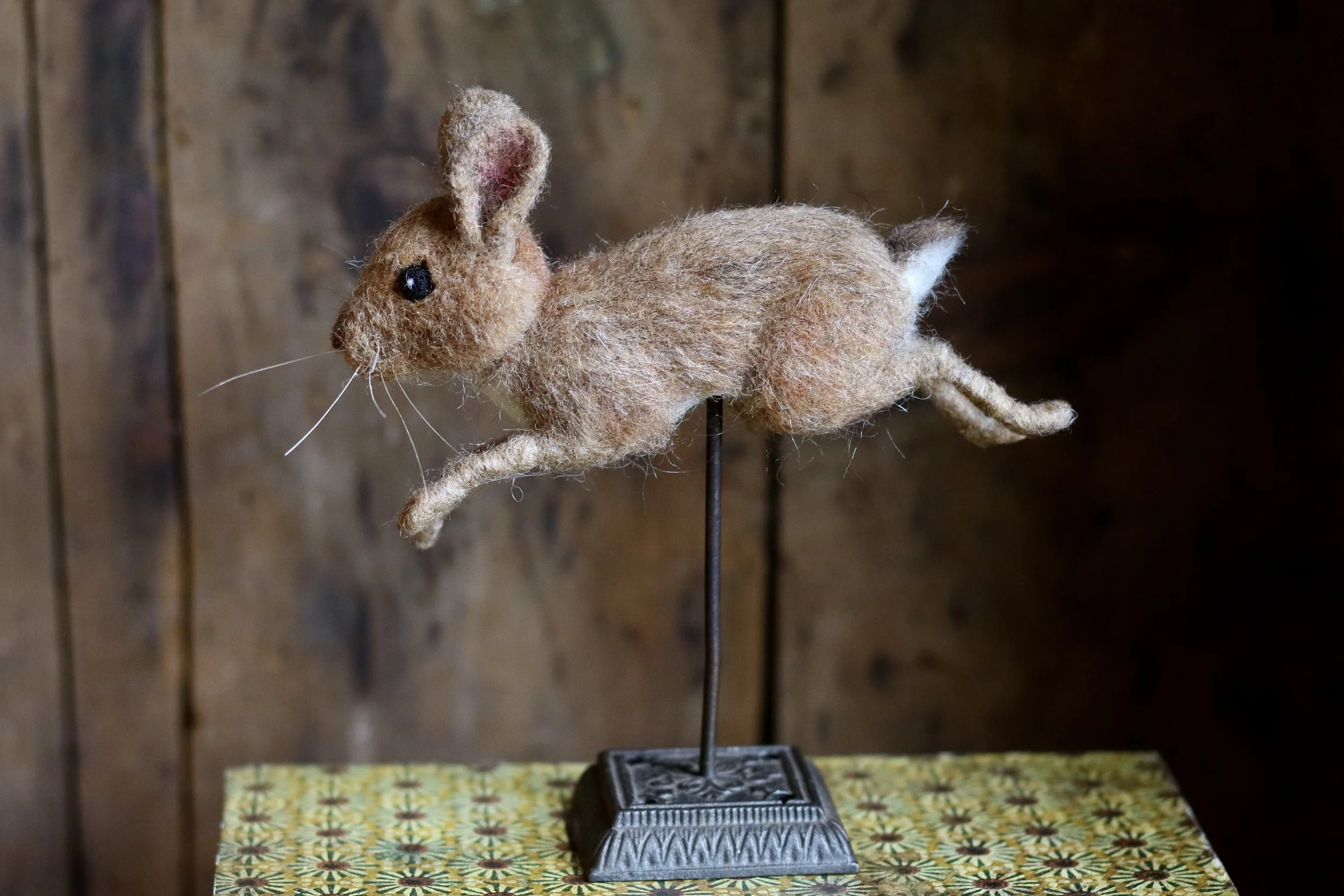 needle felted rabbit