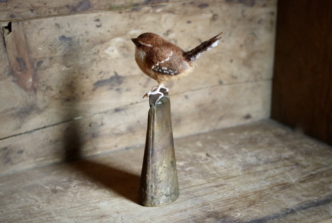 needle felted wren