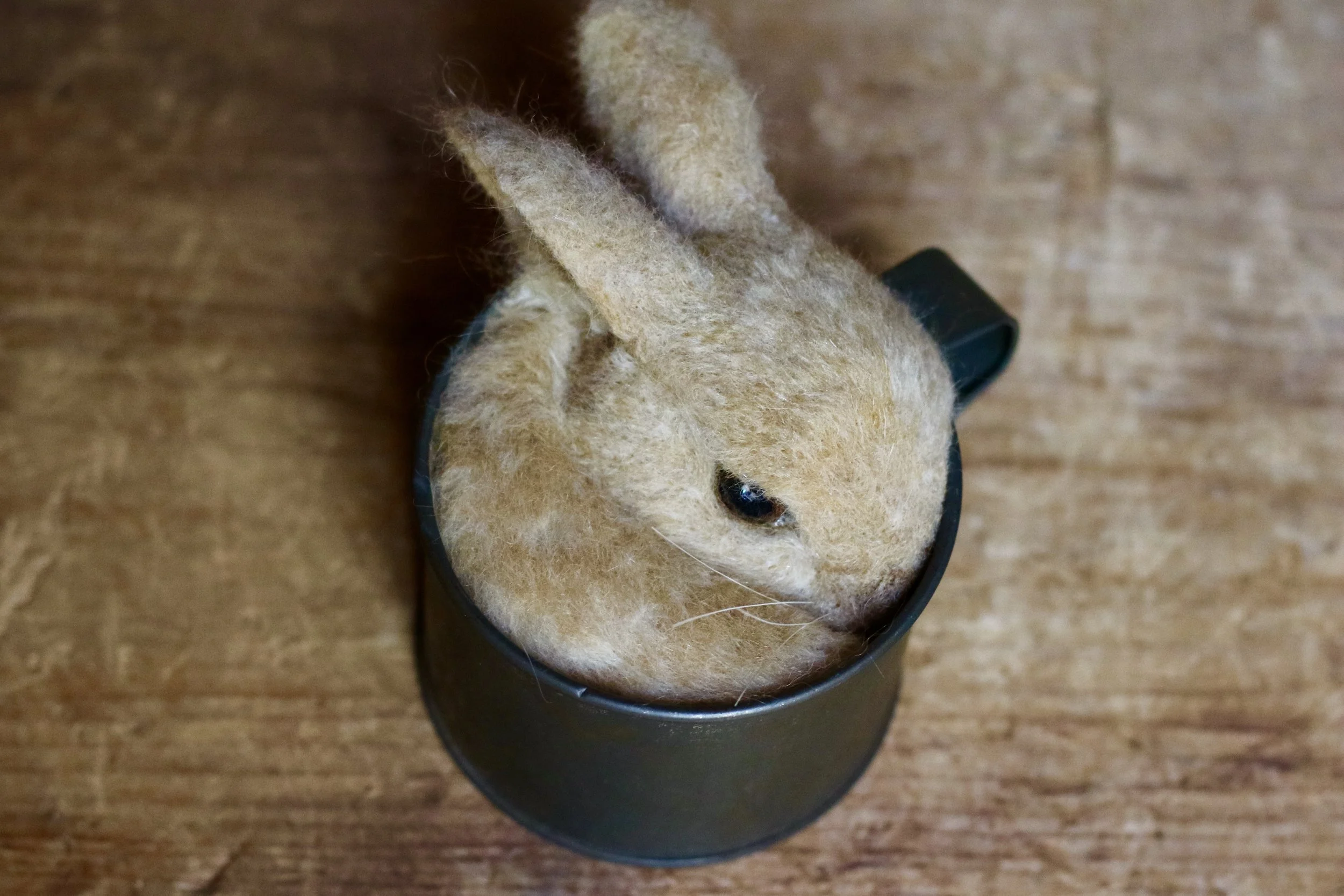 needle felted bunny