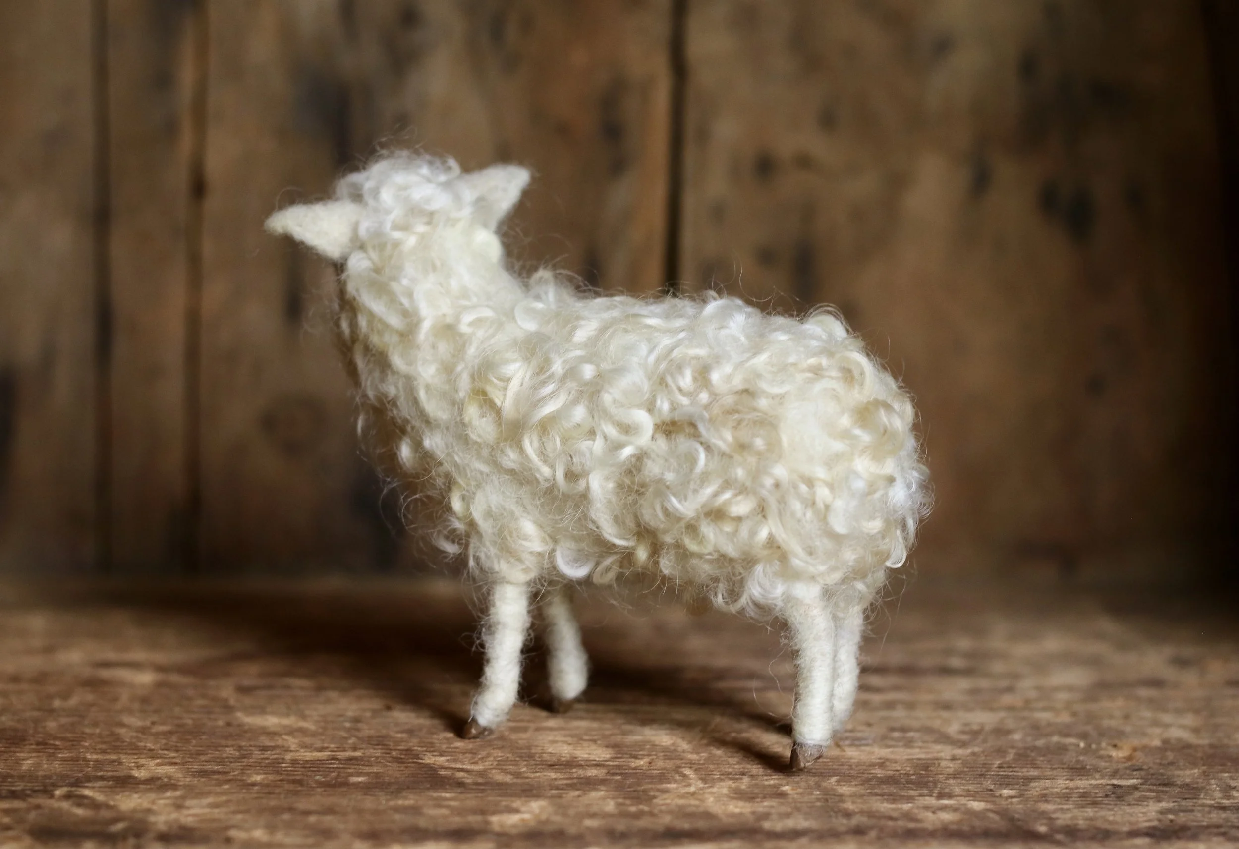 needle felted sheep