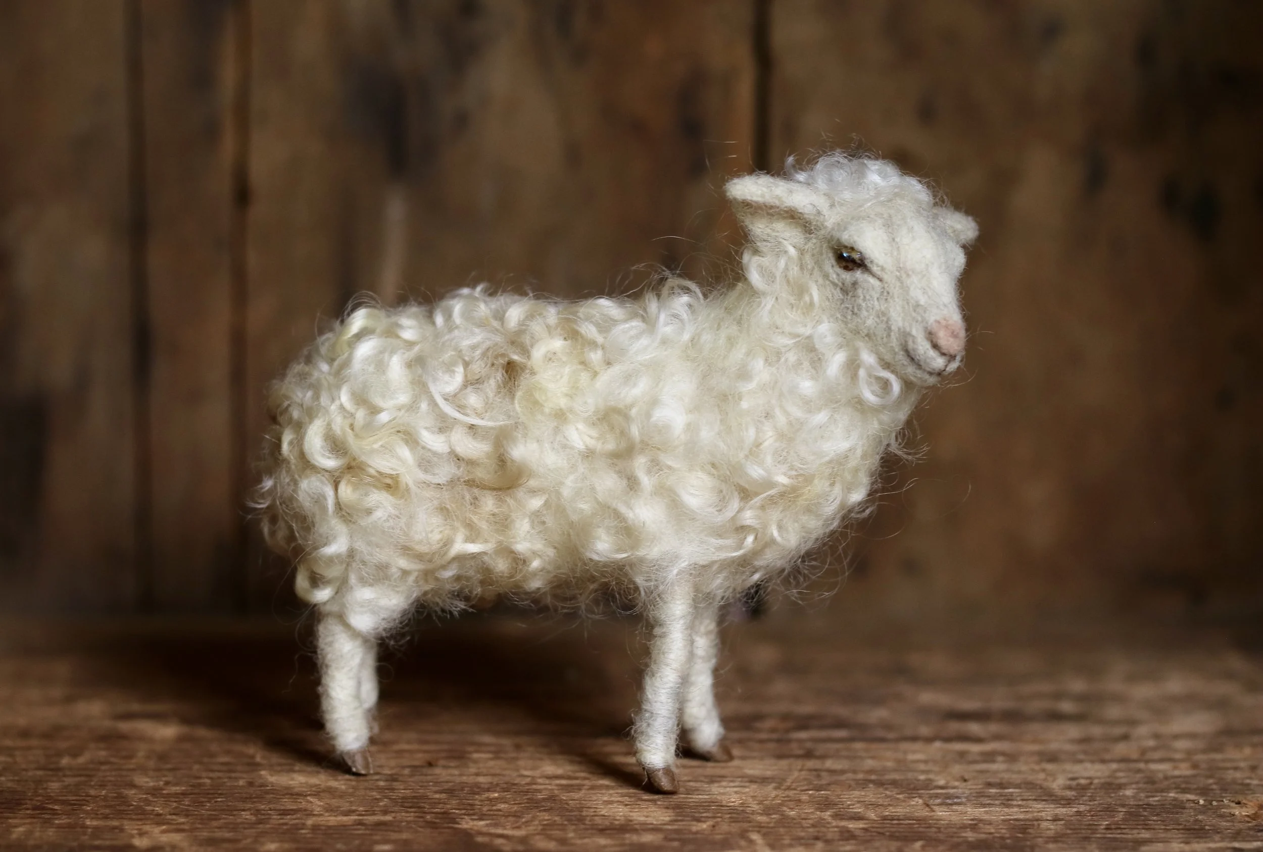 needle felted sheep
