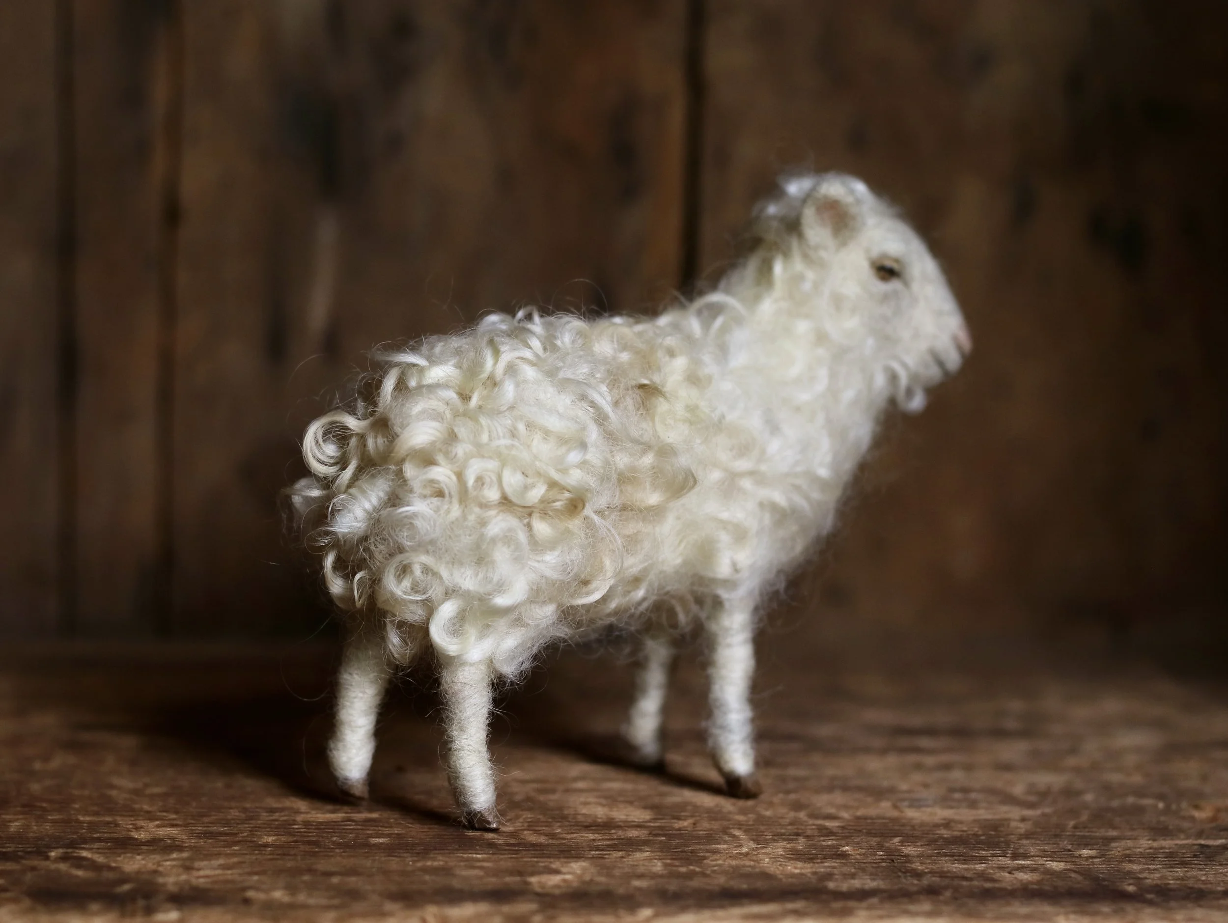 needle felted sheep