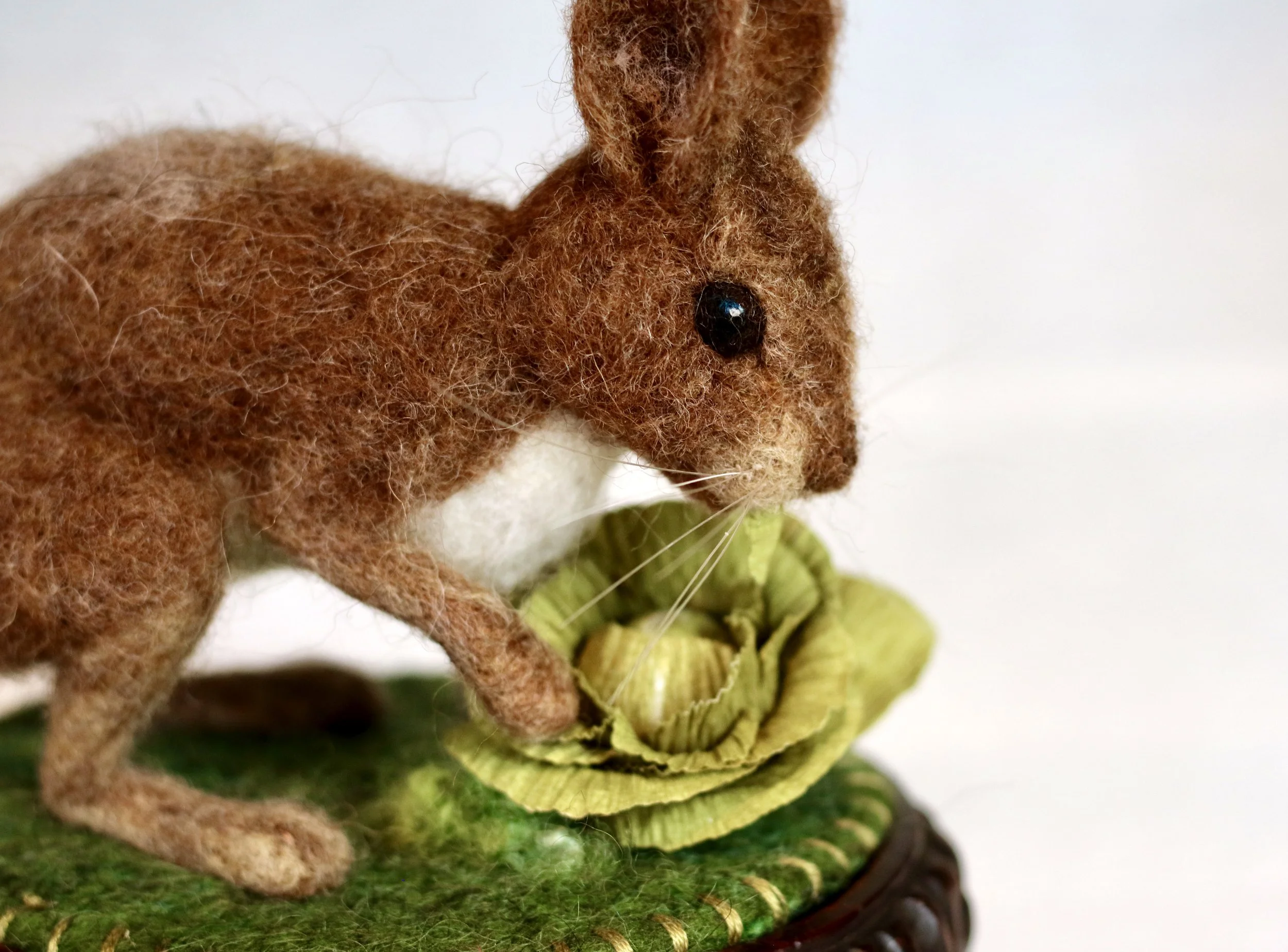 Needle felted rabbit